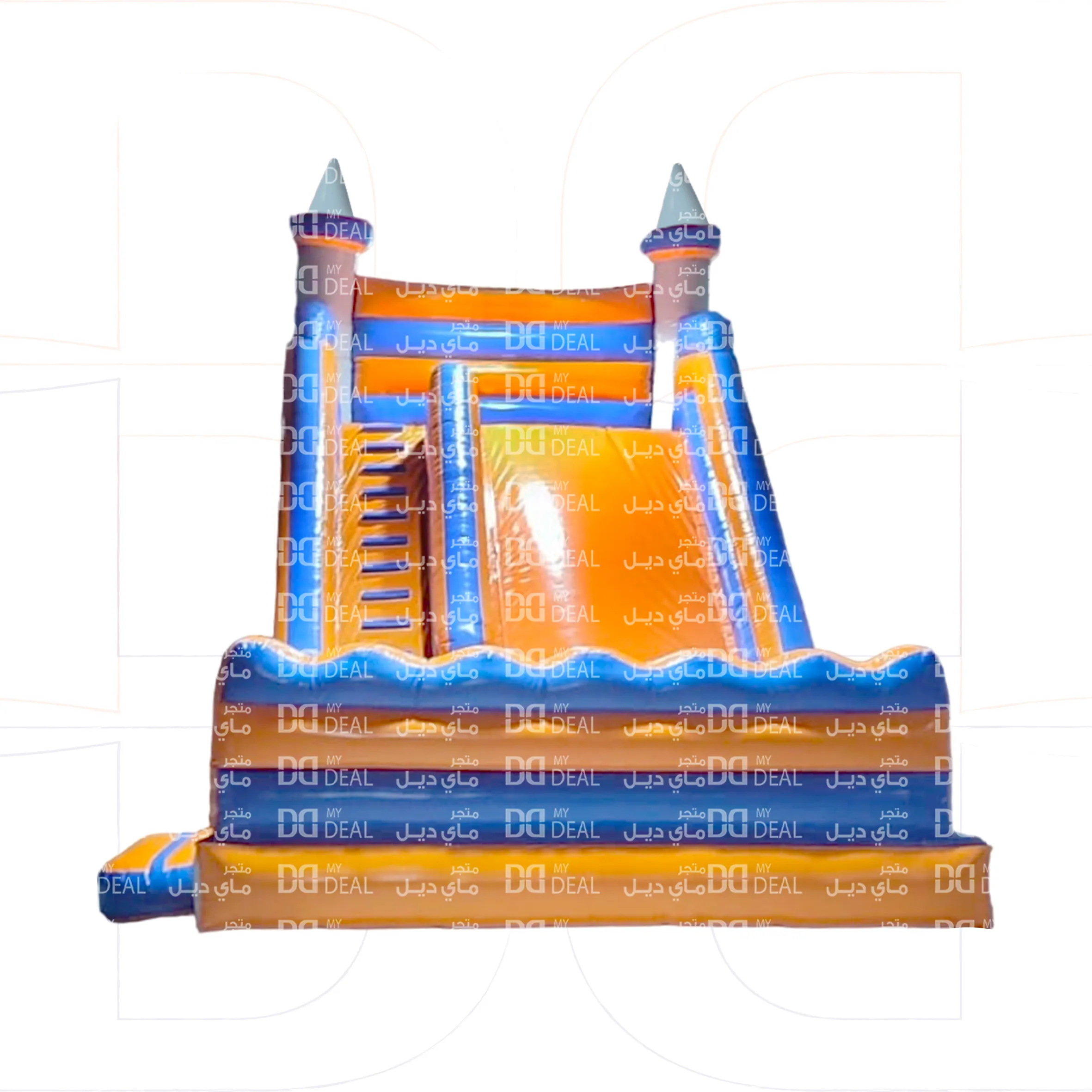 نطيطه زحليقه هوائيه امامية وجدار كبير وبوابة  8*5.50 * 7 متر