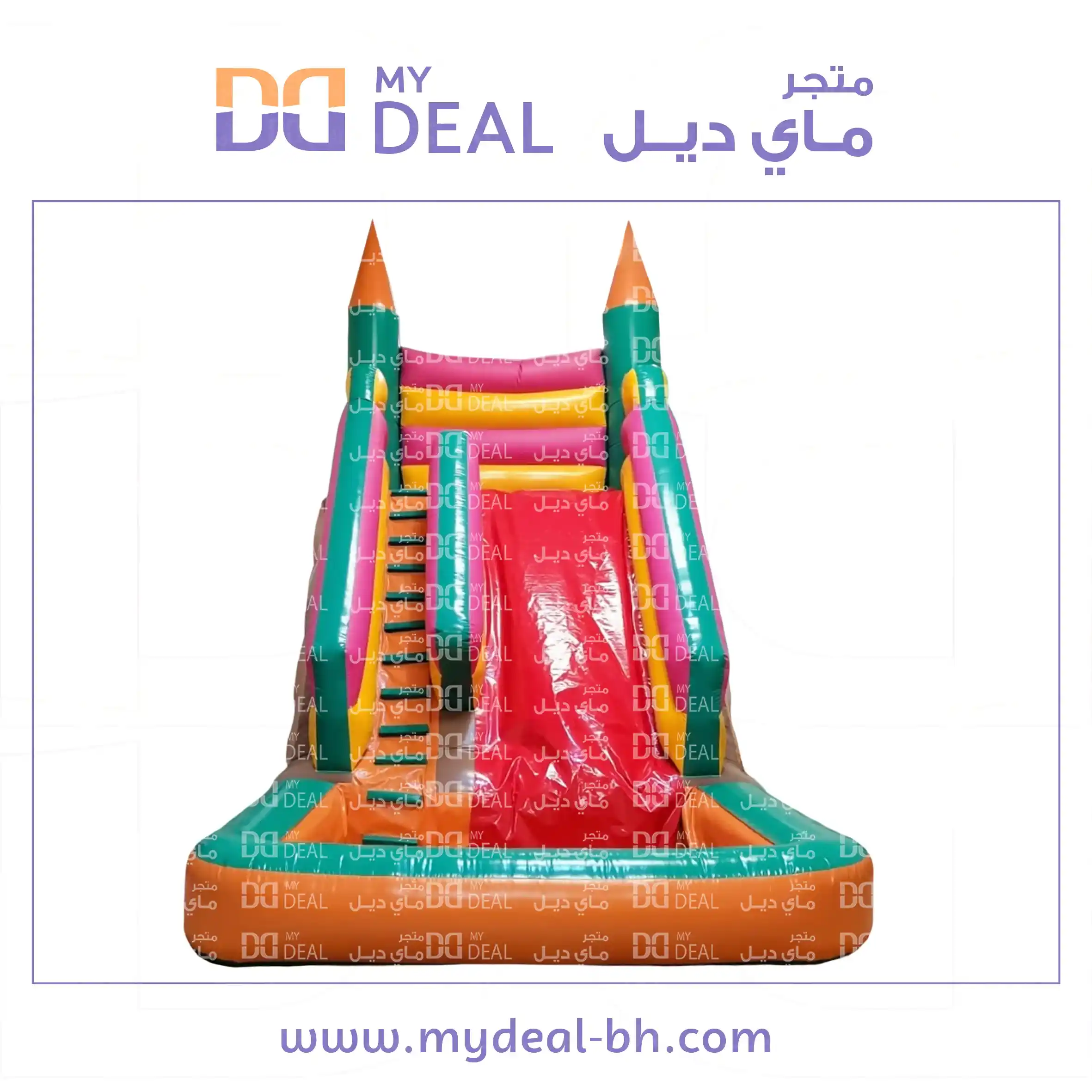 زحليقة مائية مع حوض الطول ٦ متر عرض ٤ متر ارتفاع ٦ متر