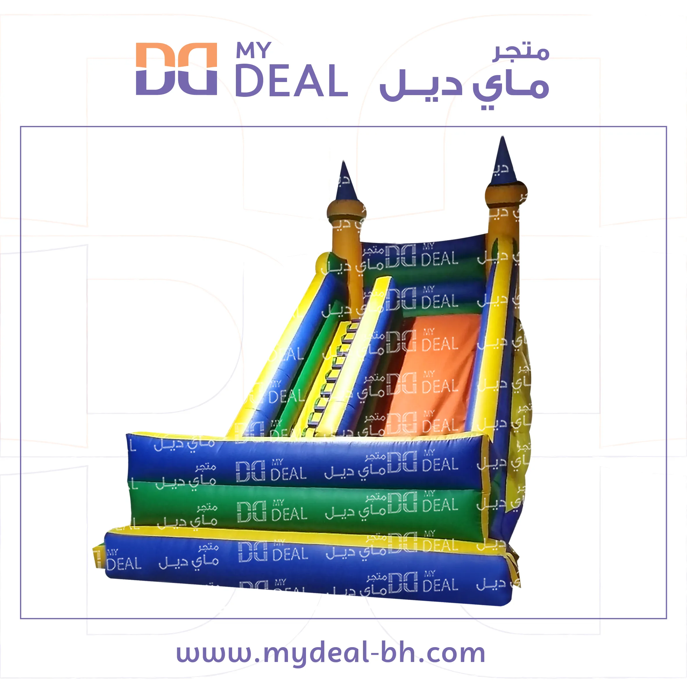 زحليقه سلايد مع نطيطة وجدار وبوابه ودرج 7 في 4.5 في 7 متر 