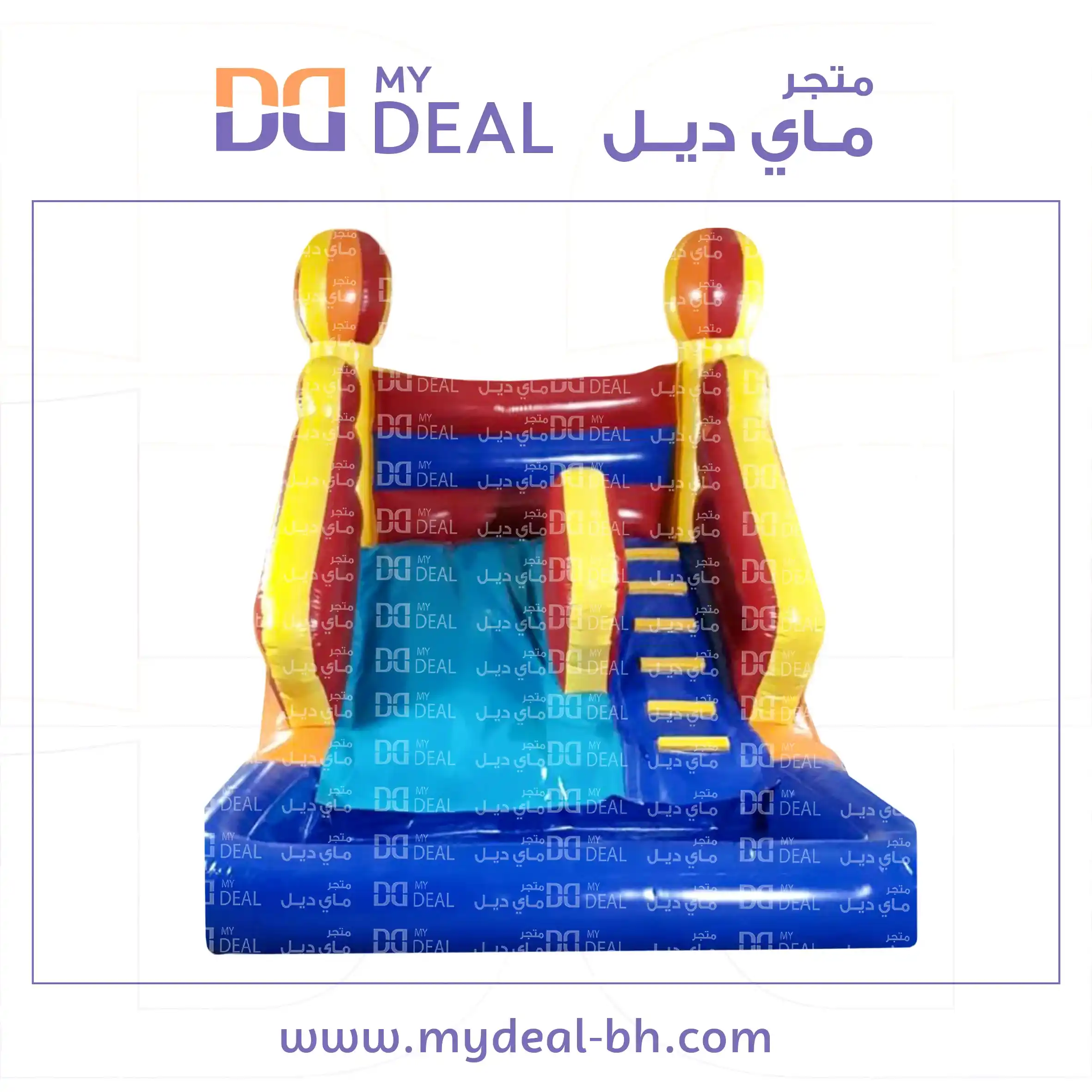 زحليقة مائية مع سلم  4.50 متر × 3.60 متر × 3.50 متر