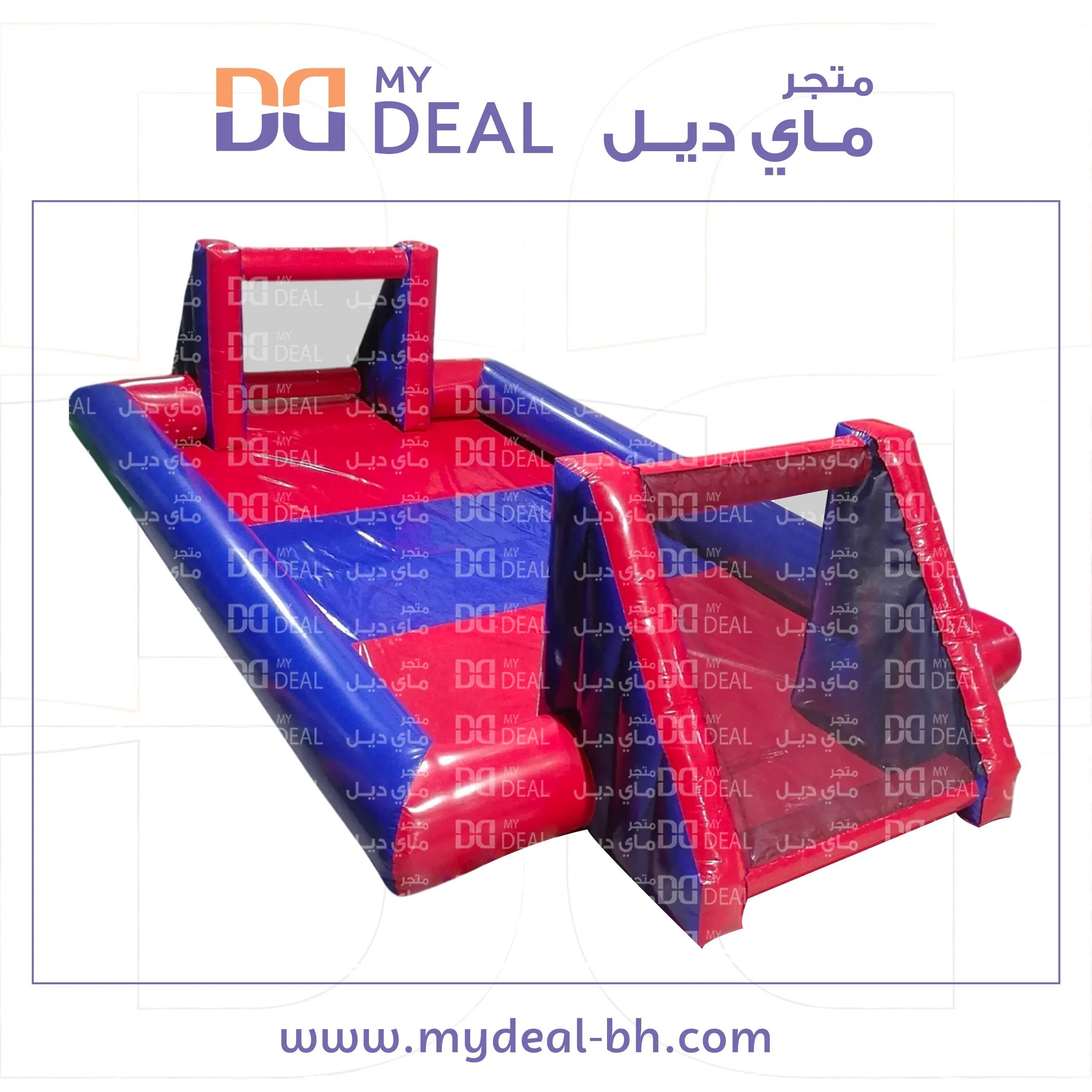 ملعب صابون 8 * 4 متر لون ازرق واحمر 