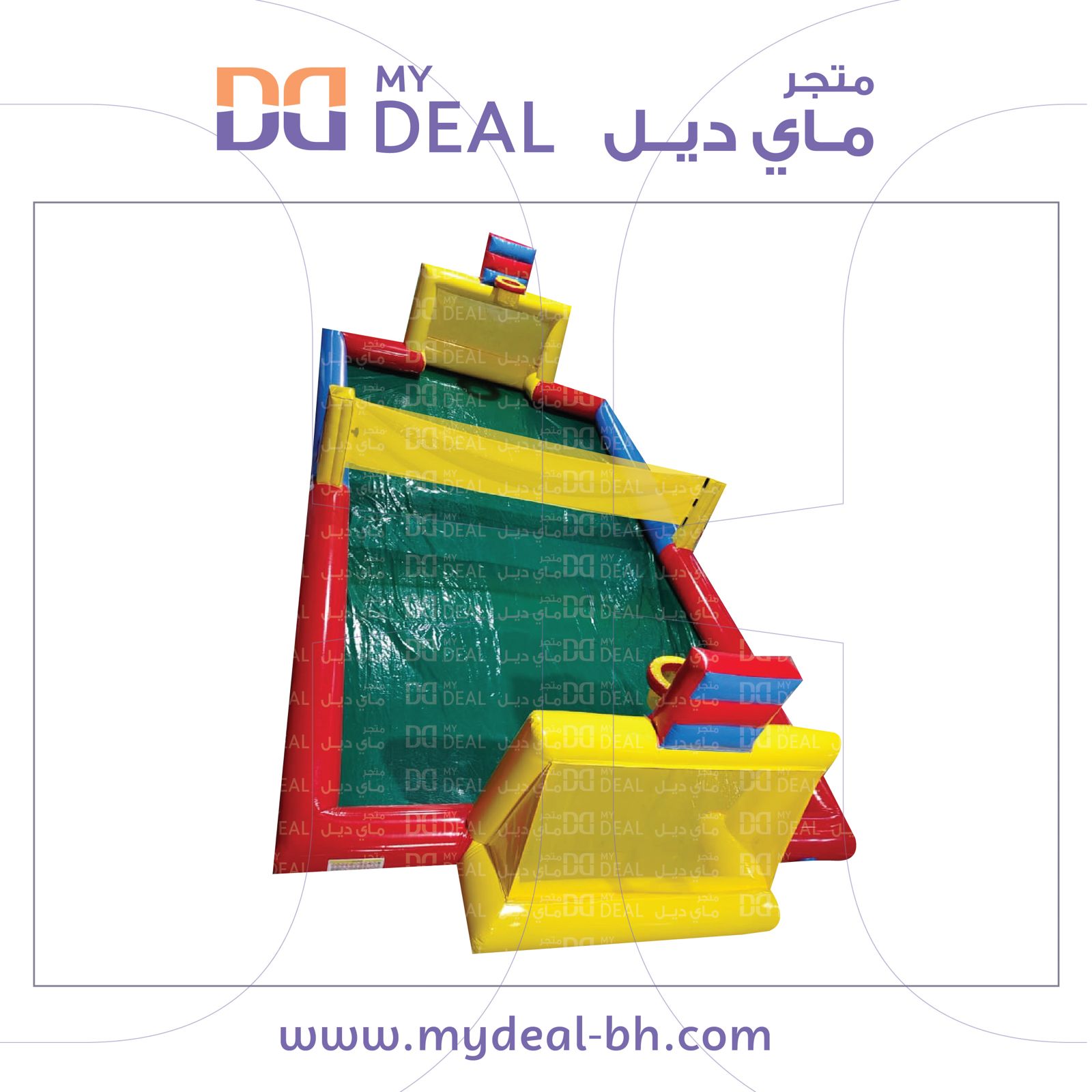 إيجار ملعب صابوني مع كرة سلة وطائرة وملعب كرة قدم الطول 12 متر العرض 6 متر متعدد الاستخدام