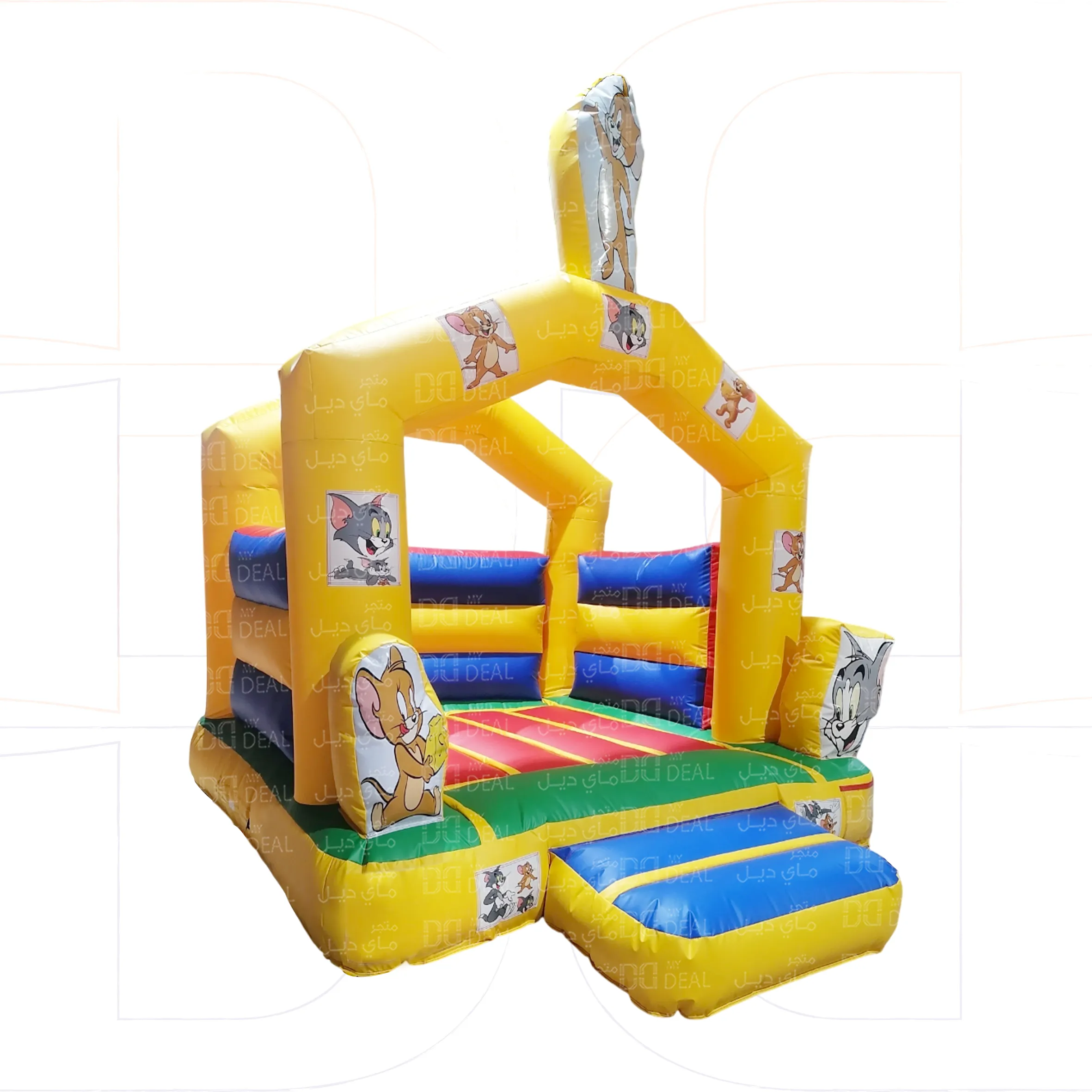 نطيطه هوائية شخصية توم وجيري  مع درج 3.5*3 متر 