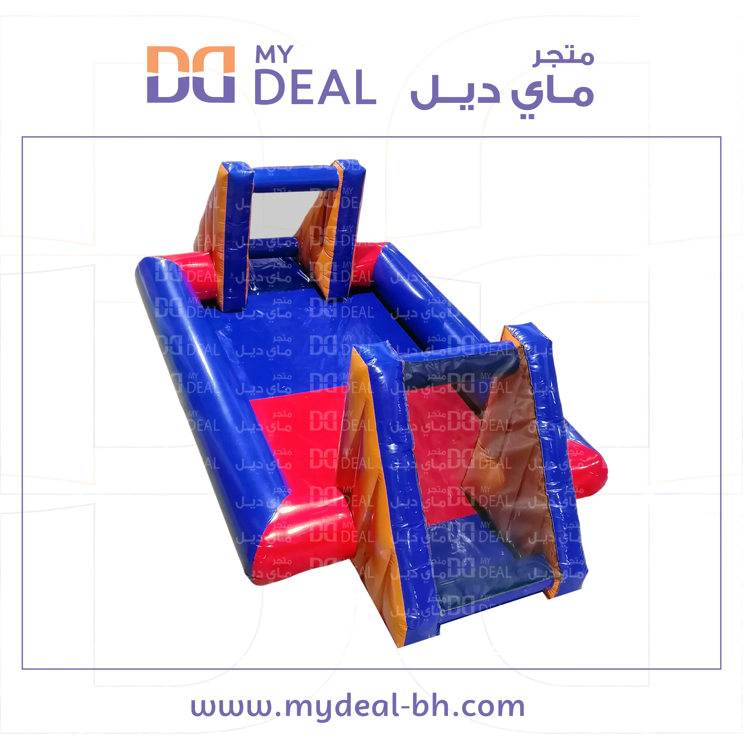 ملعب صابوني لون أزرق وأحمر 6*3 متر