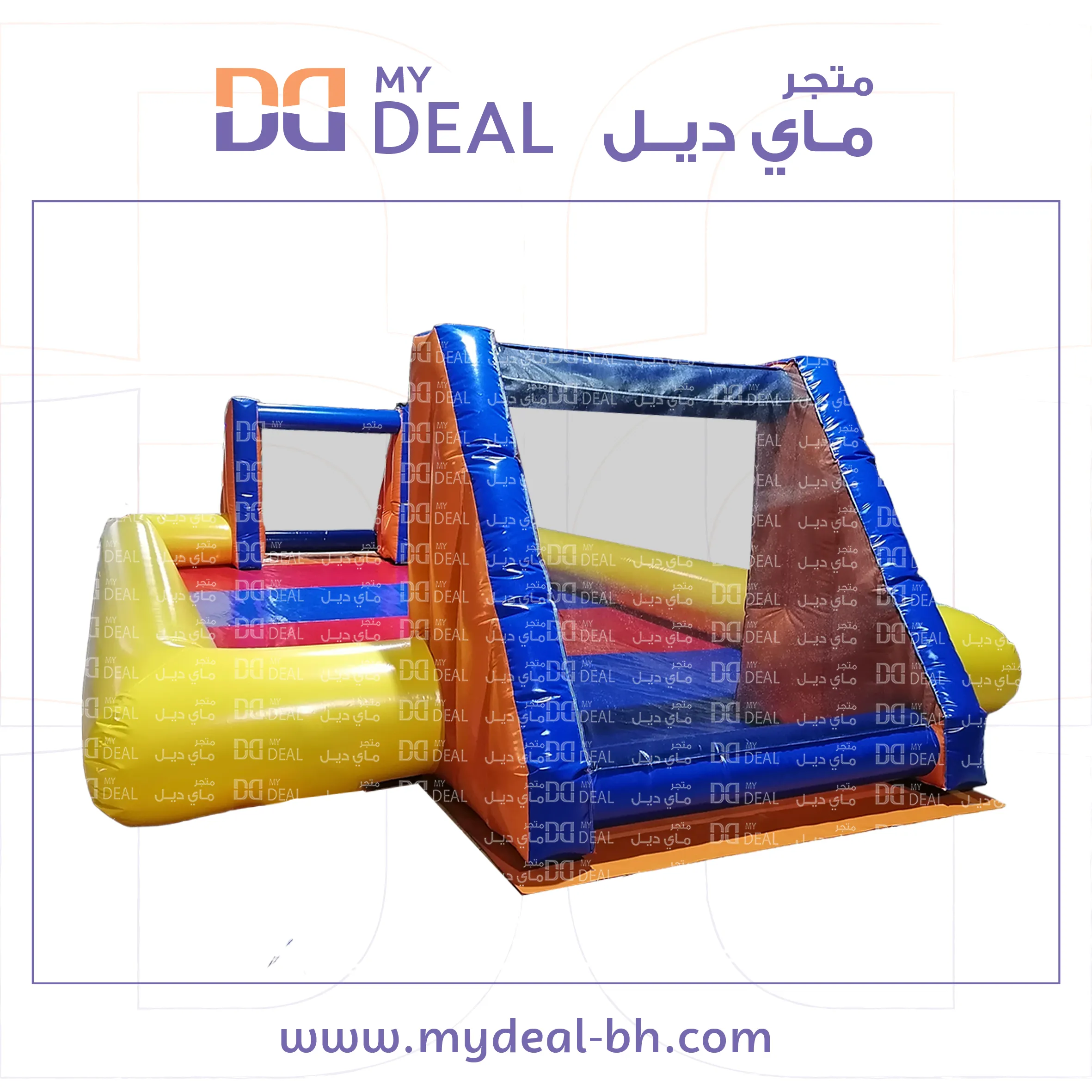 ملعب صابوني الطول ١٠ متر في العرض ٥ متر
