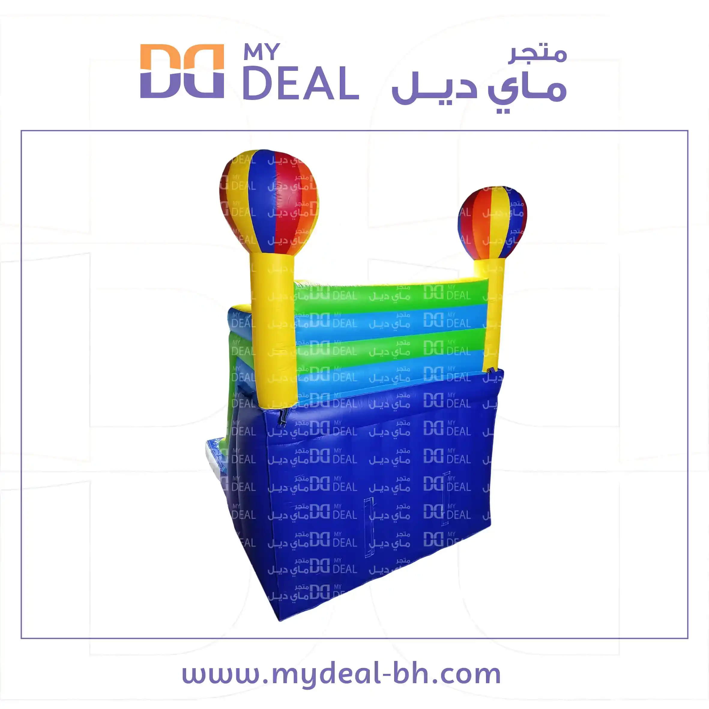 زحليقة مائية مع سلم وحوض طول 7 في 4.50 في 6 متر