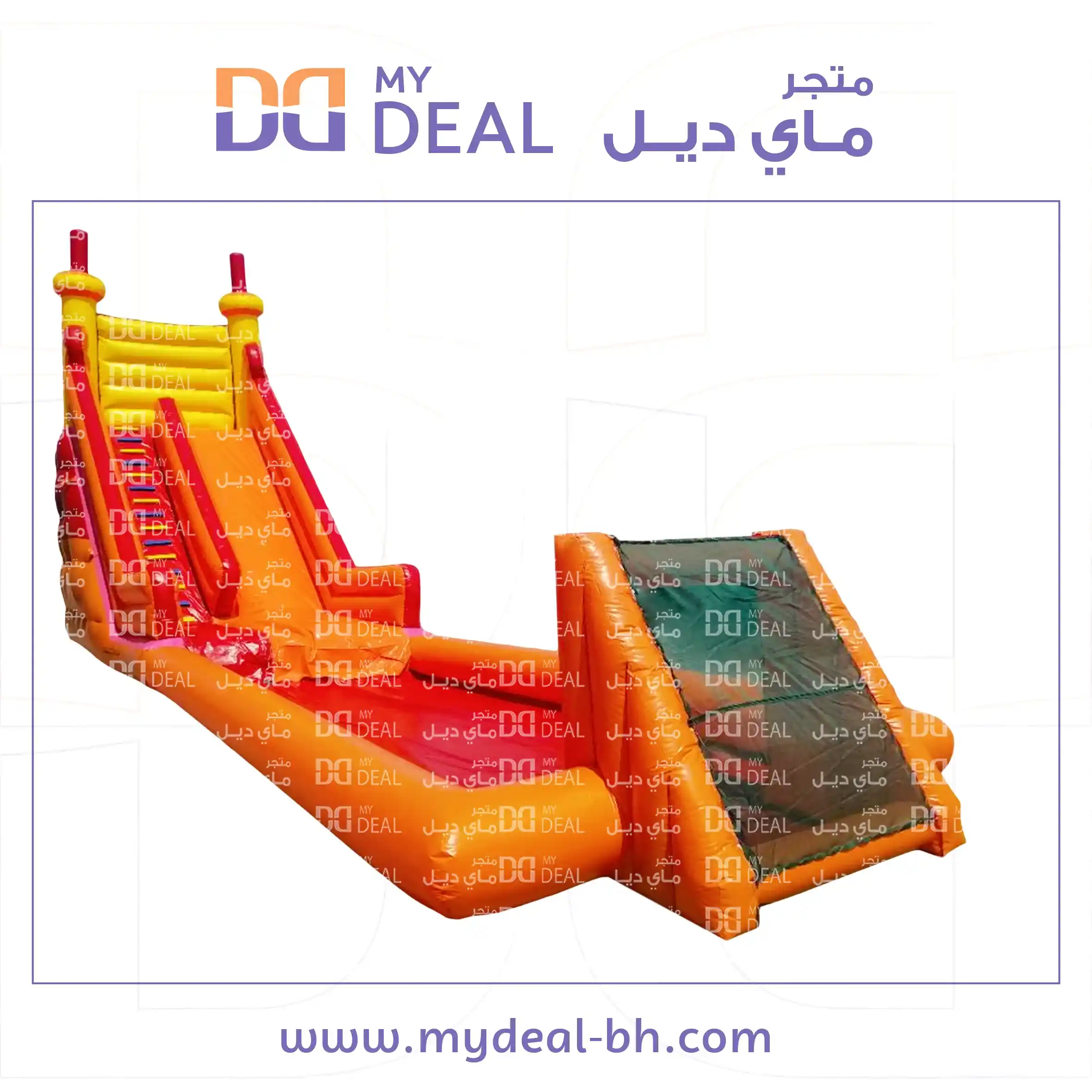 زحليقة مع ملعب صابوني الطول ١٦ متر العرض ٤ متر الارتفاع ٨ متر