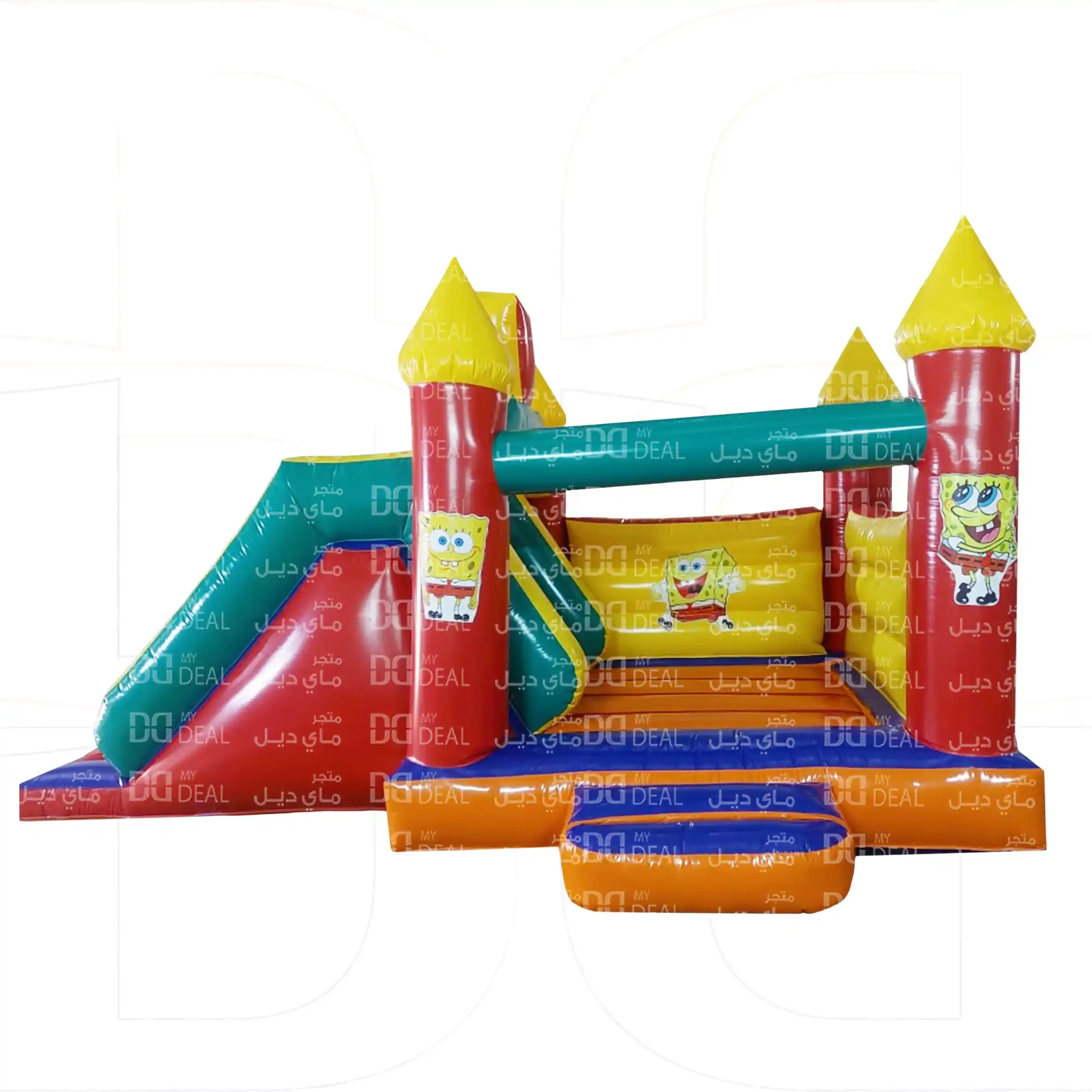 نطيطة مع زحليقة شخصية سبونج بوب 5.50* 3.80 *3 متر