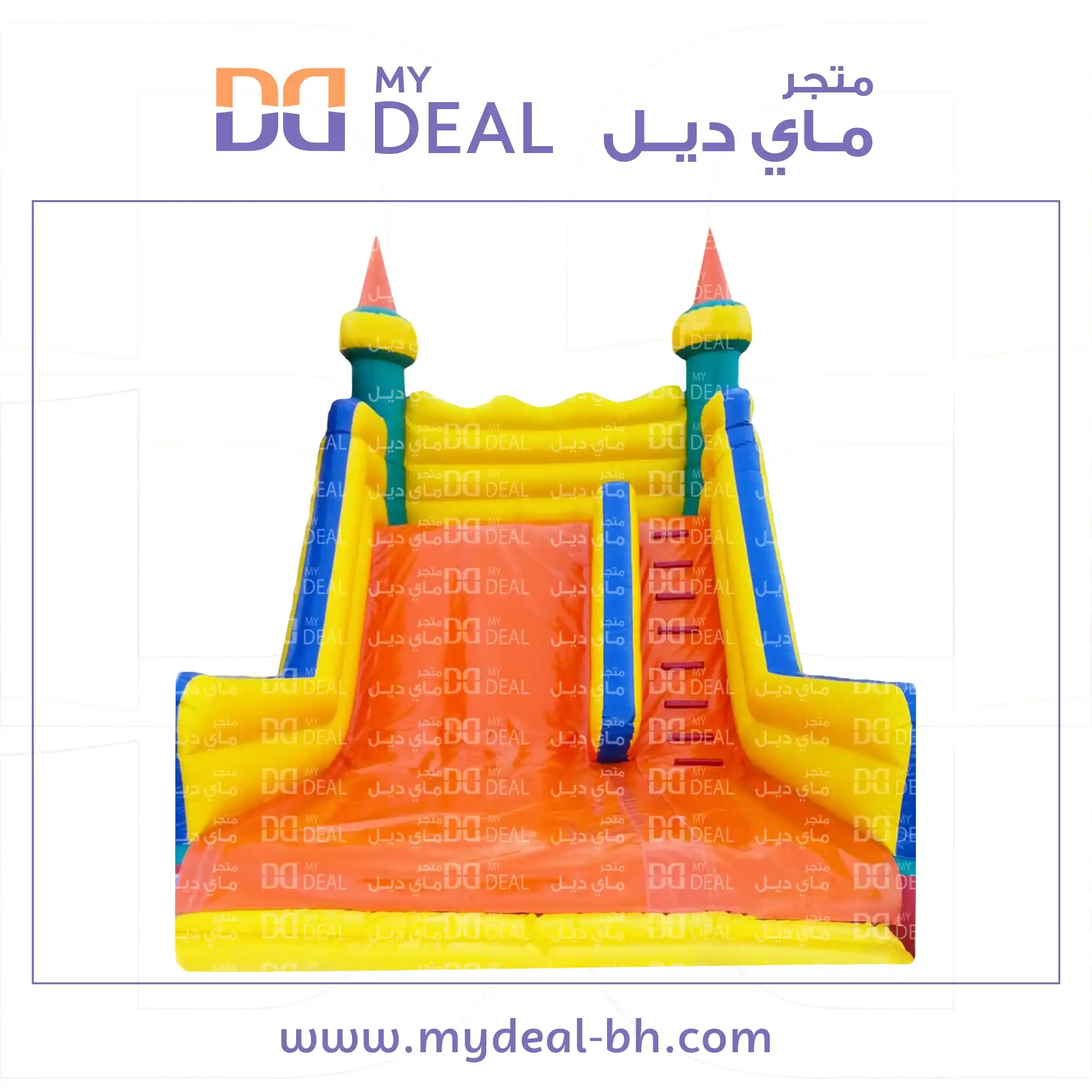 زحليقة هوائية طول 6متر عرض 4.5متر أرتفاع 6متر مع درج كبير