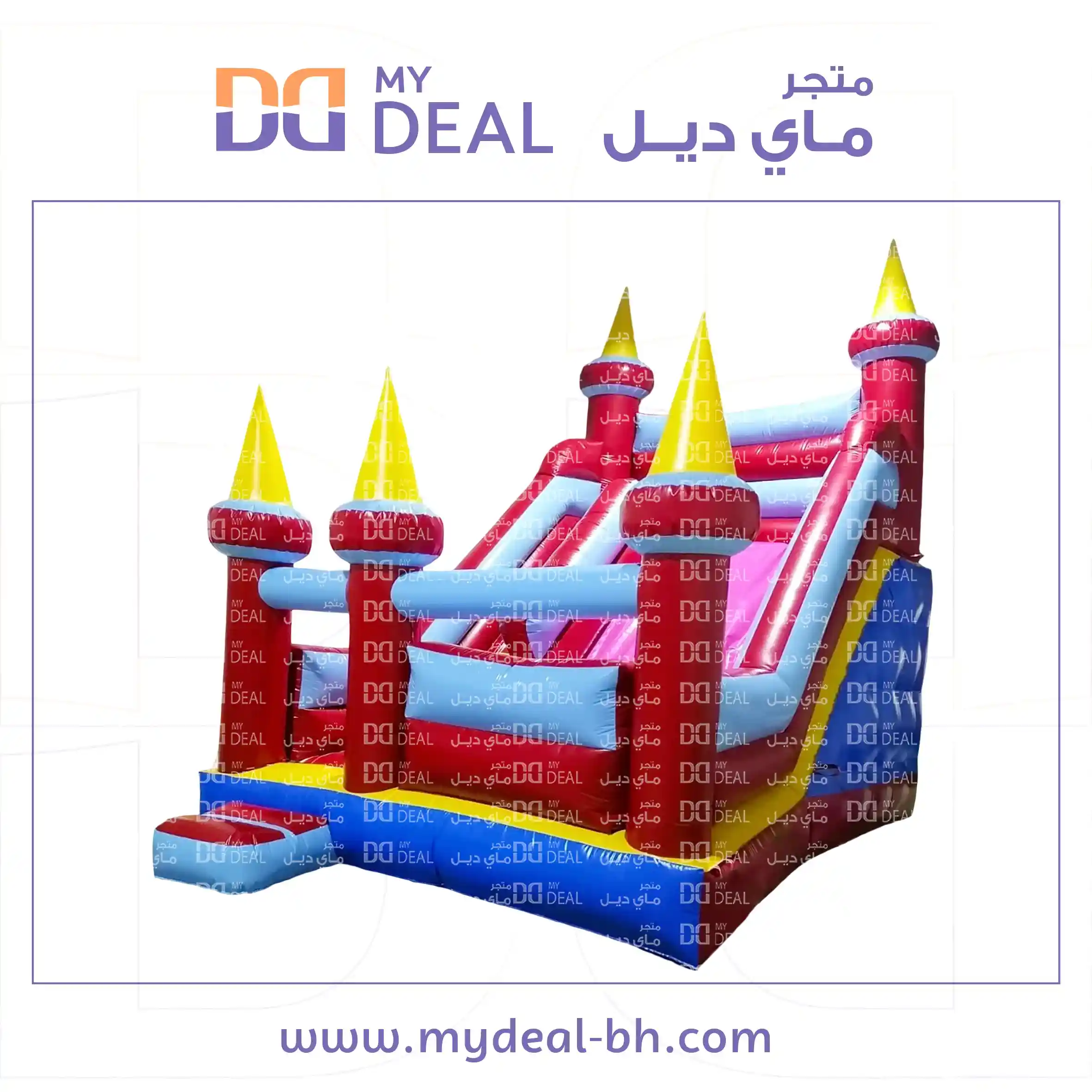زحليقة مع نطيطة وجدار ودرج الطول 6.20*4 *5 متر