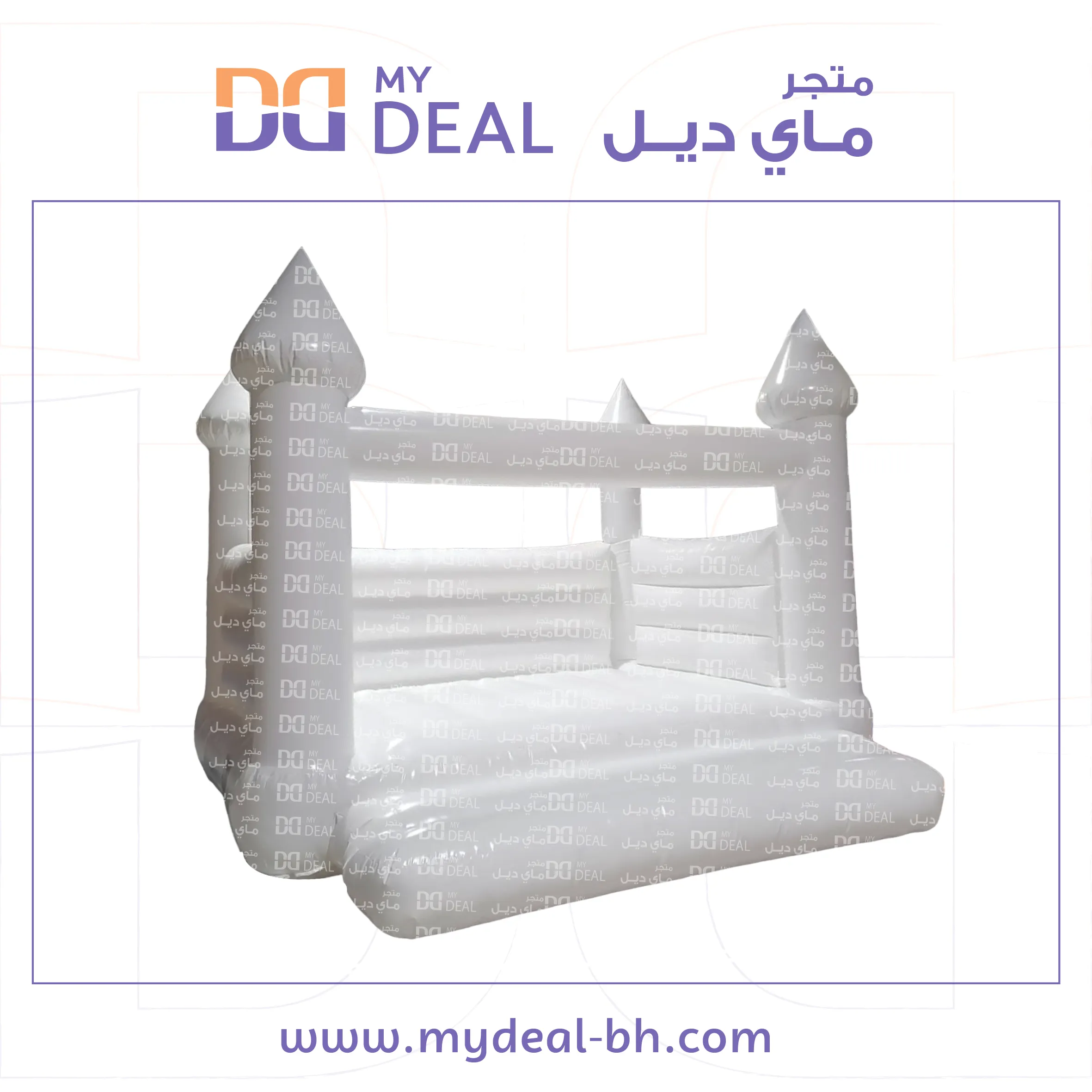 نطيطة هوائية مع درج كبير طول 4 متر عرض 4 متر