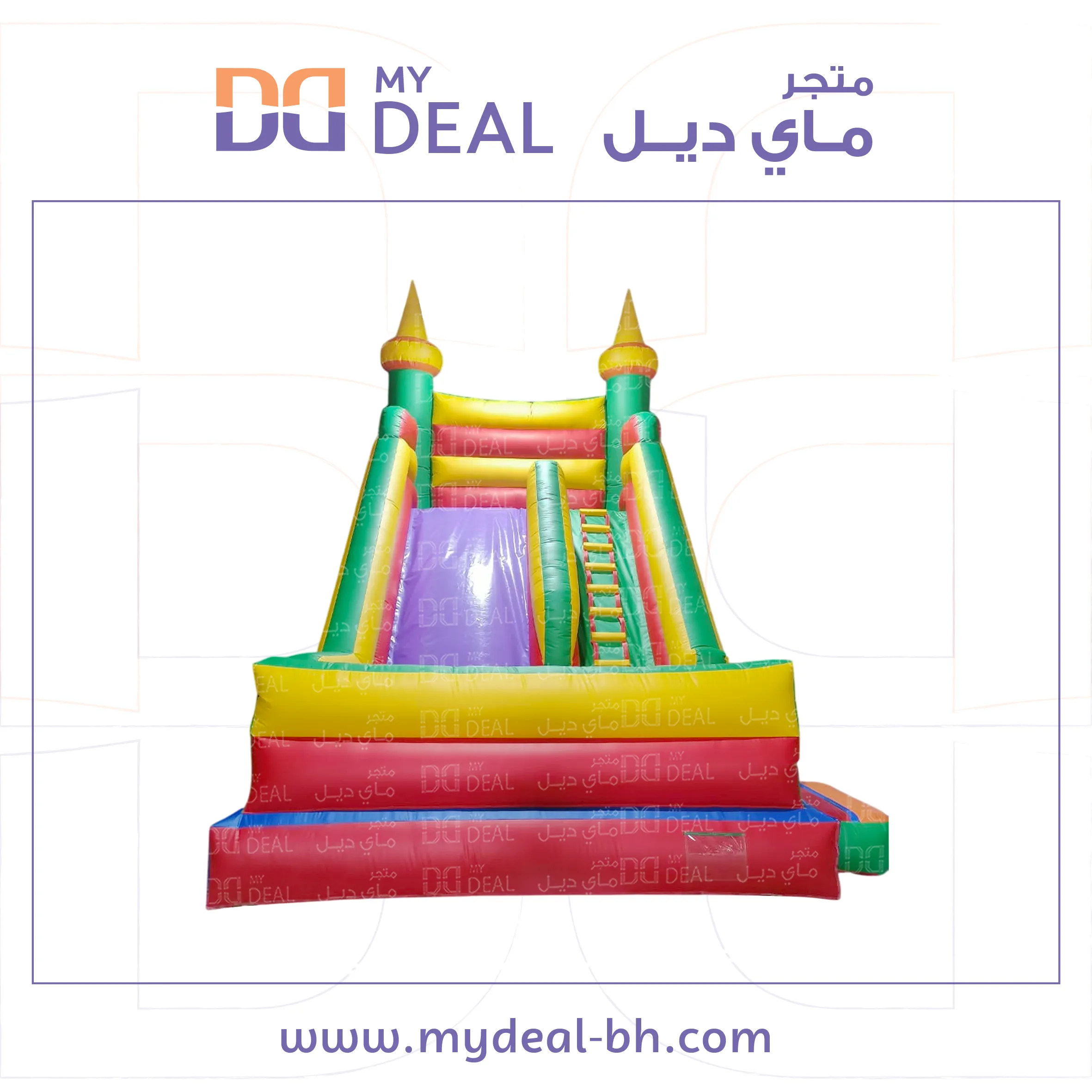 زحليقة مع جدار ونطيطة ودرج جانبي 6*4.50*6 متر
