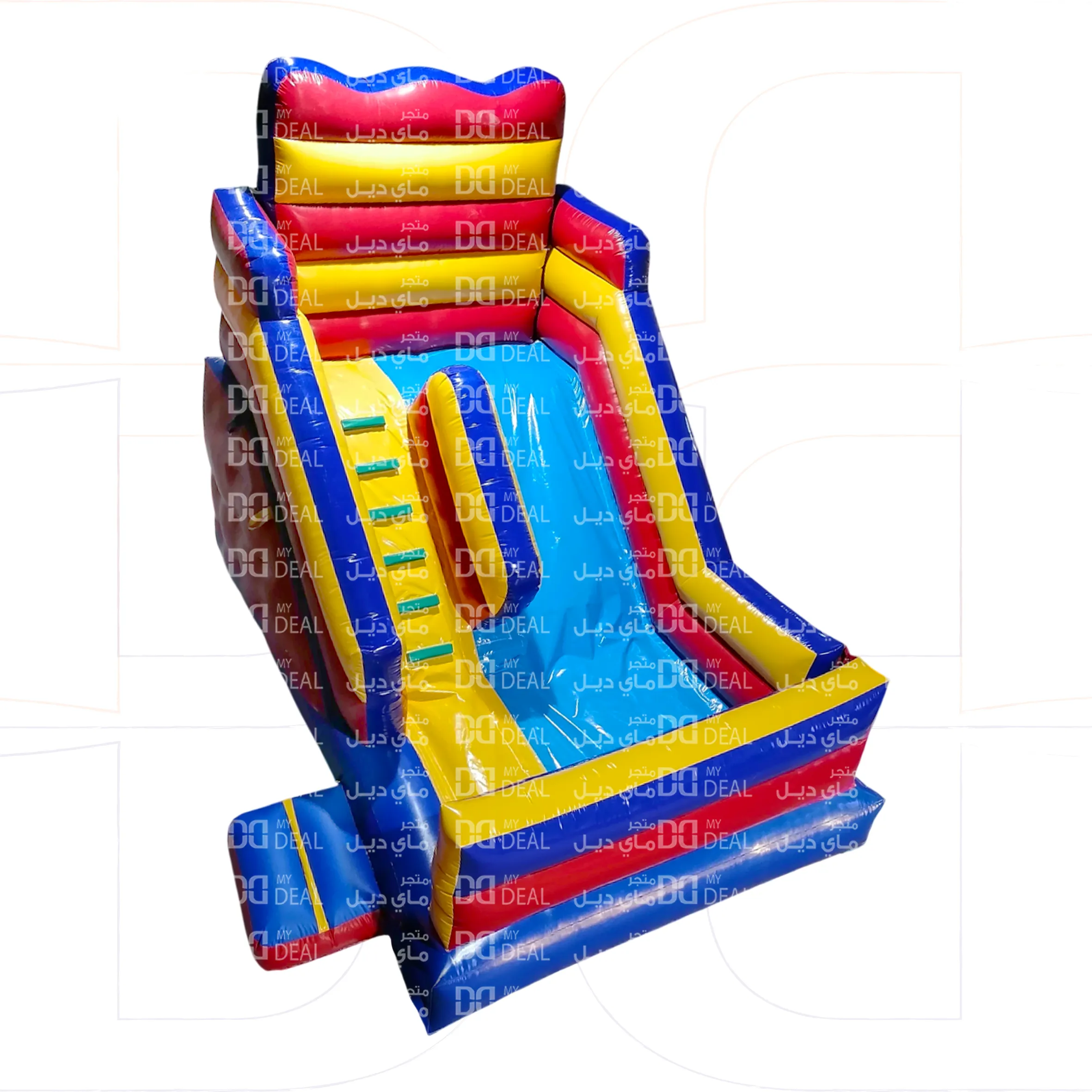 زحليقة مع نطيطة هوائية وجدار ودرج جانبي وبوابة 5 * 3.60 * 4.50 متر 