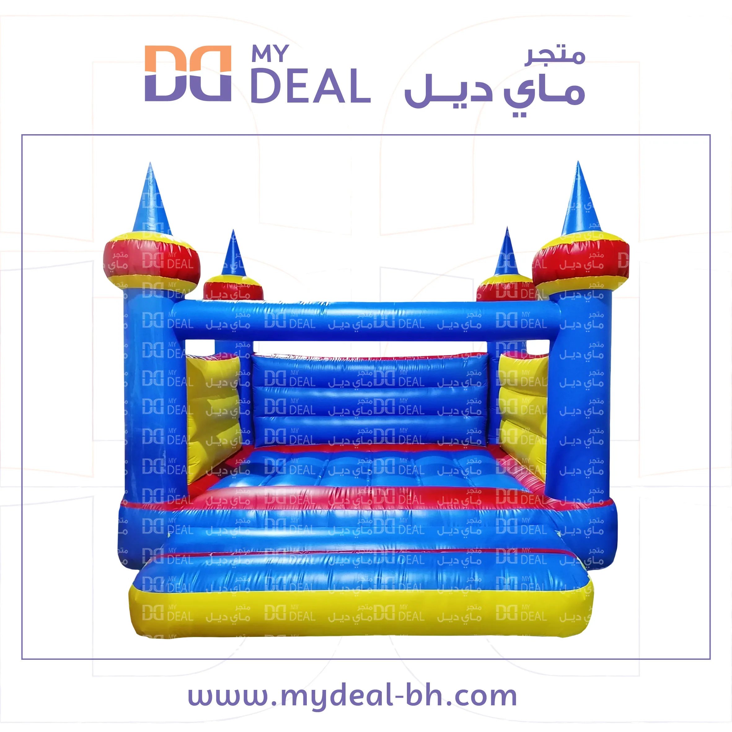 نطيطة هوائية مع درج كبير 4*4 متر