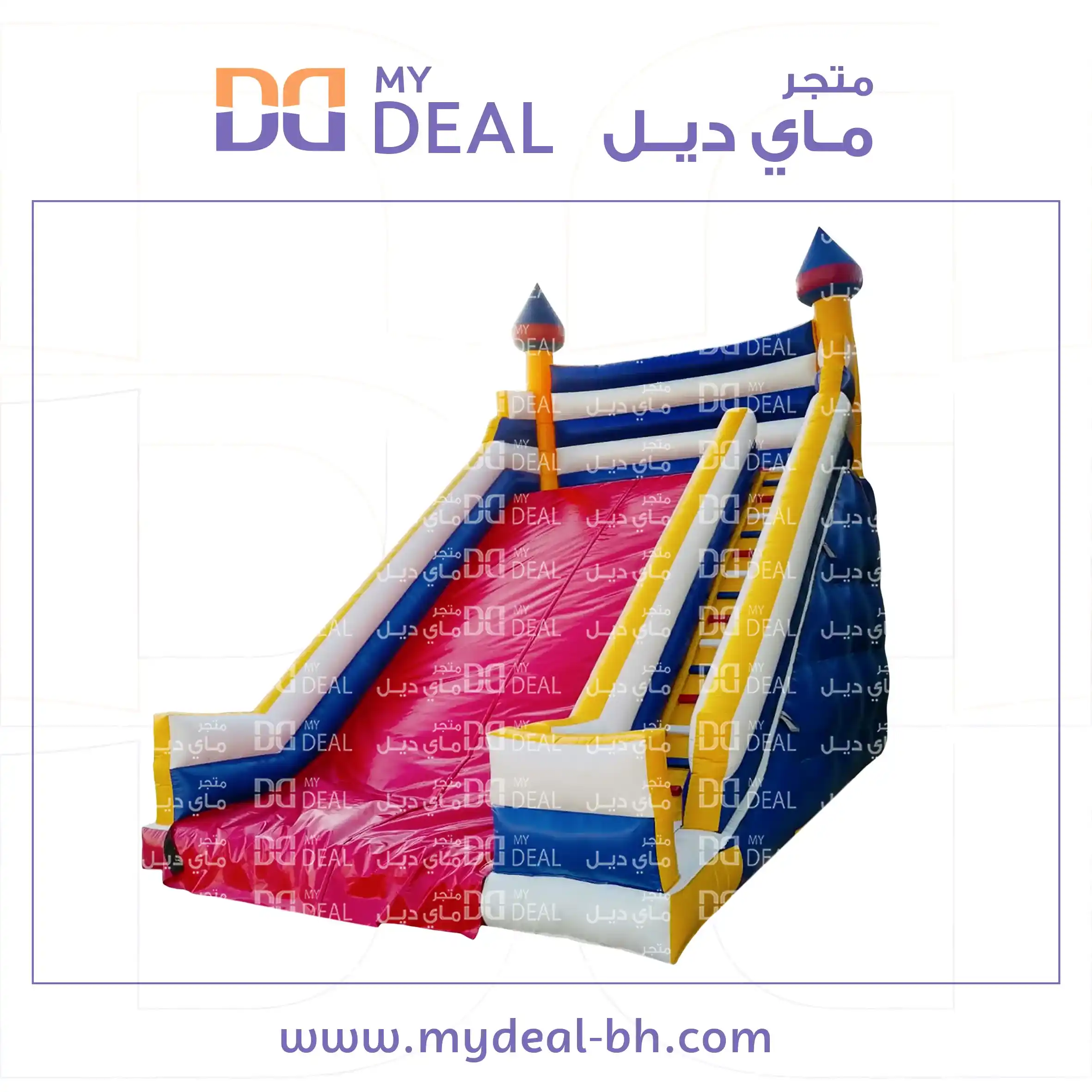 زحليقة هوائية عملاقة مع بوابة الطول ١٠ م العرض ٦ م الارتفاع ١٠ م