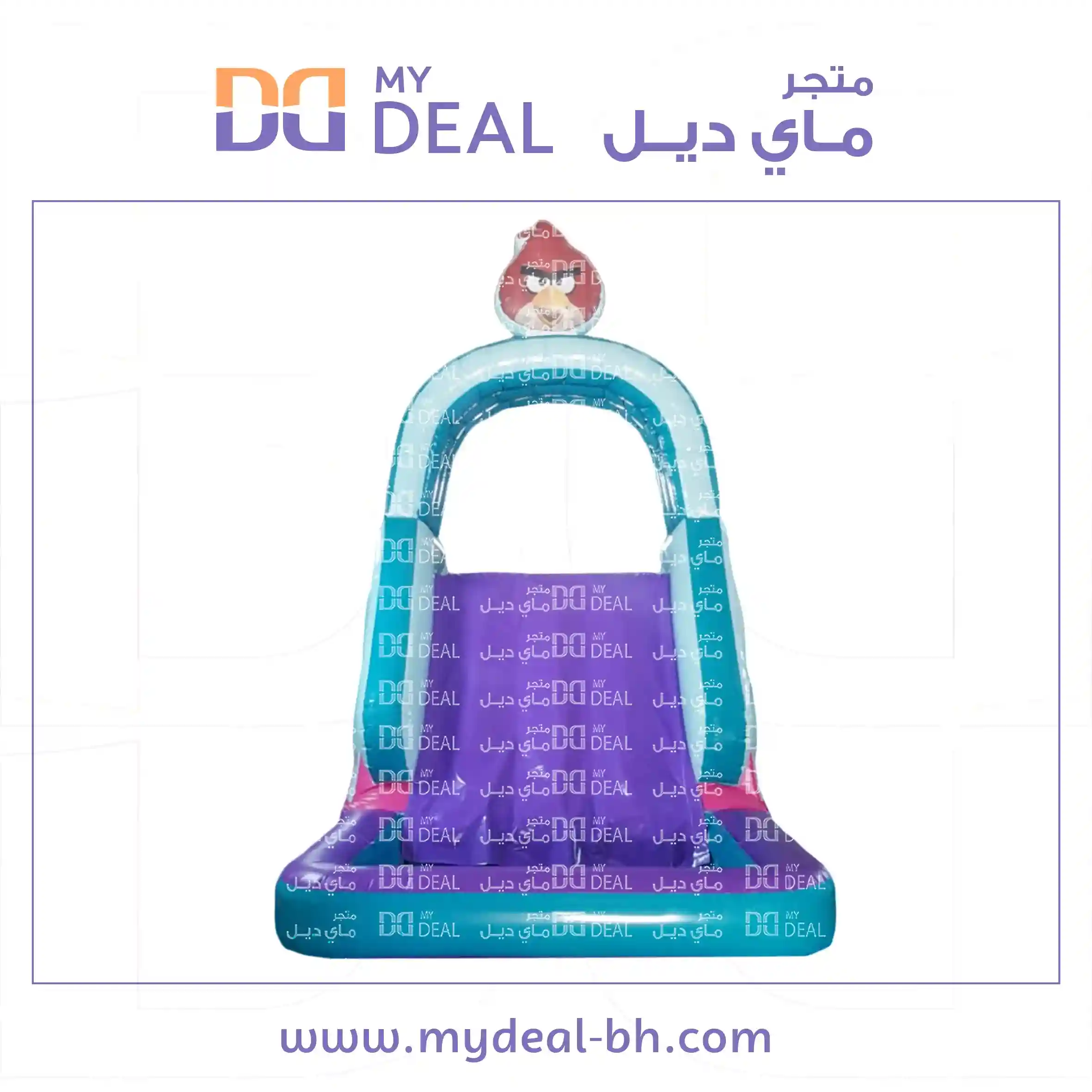 زحليقة مع سلمين وحوض مائي ودرج كبير