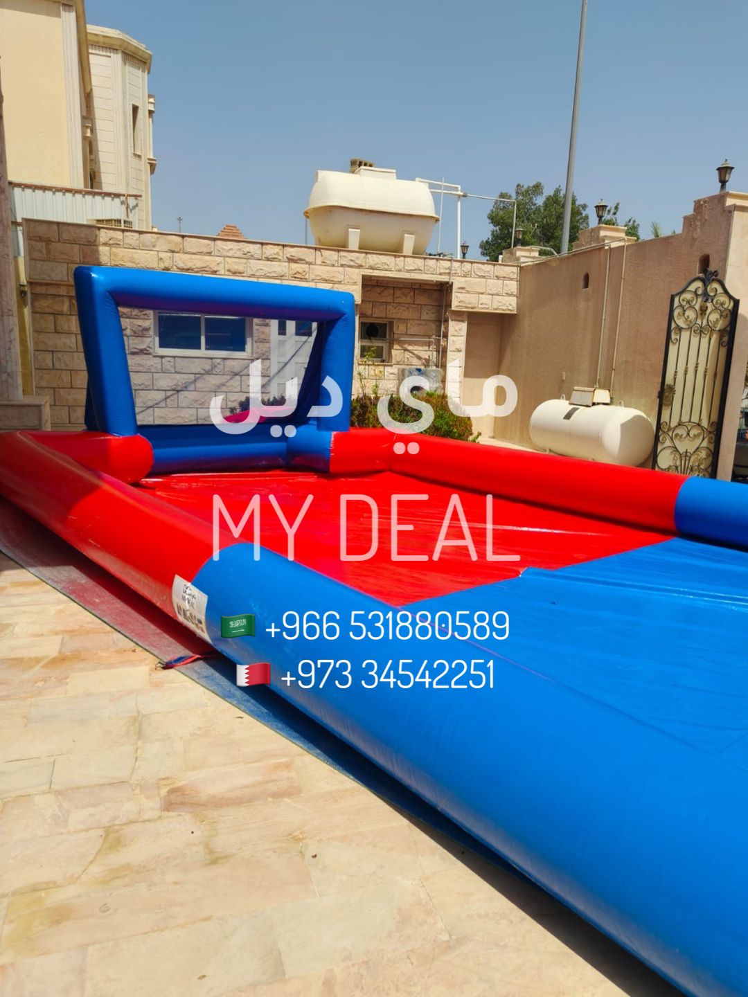 ايجار ملعب صابوني 10*5 متر 