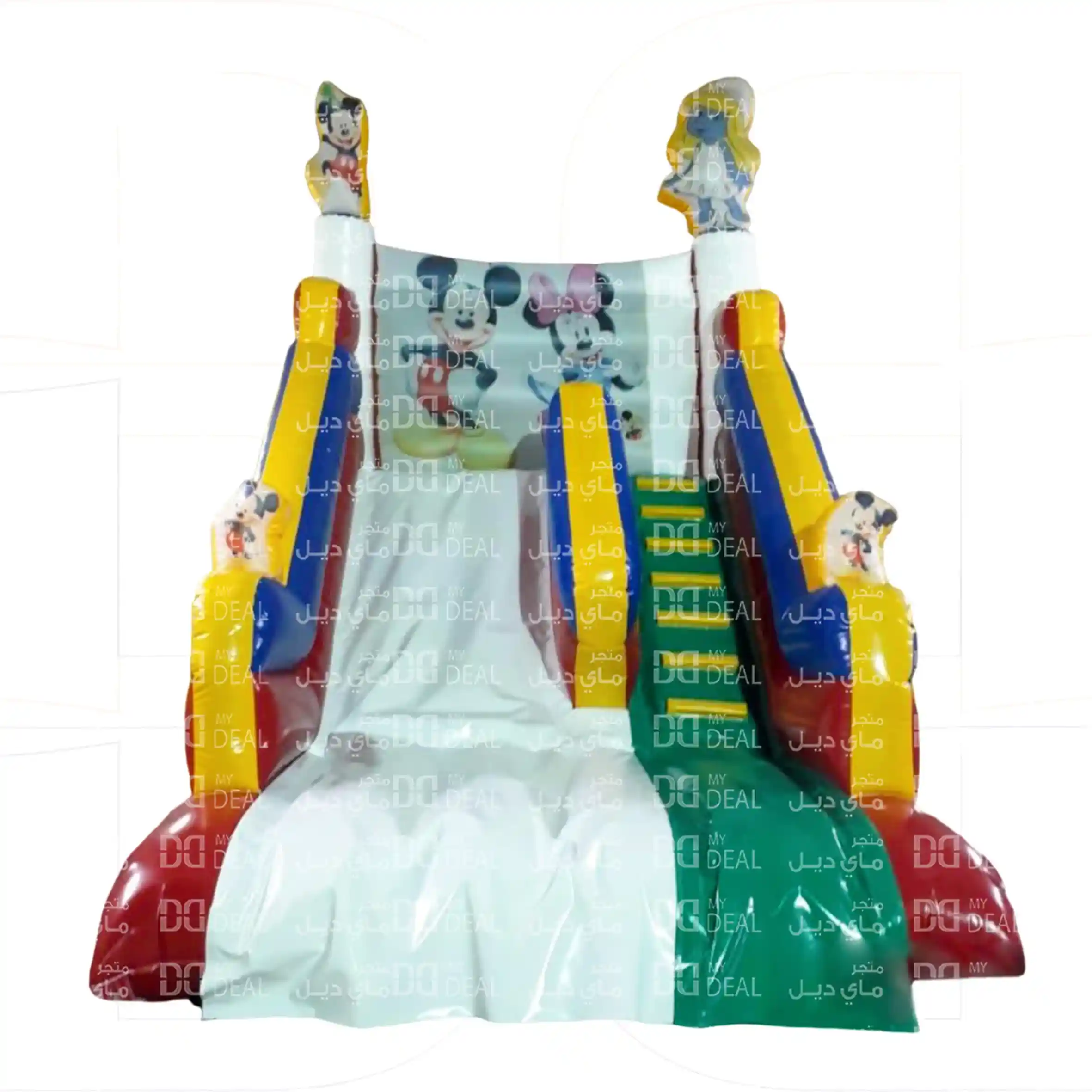 زحليقة هوائية مع سلم طول ٥ متر عرض ٣.٦٠ متر ارتفاع ٤.٥٠ متر