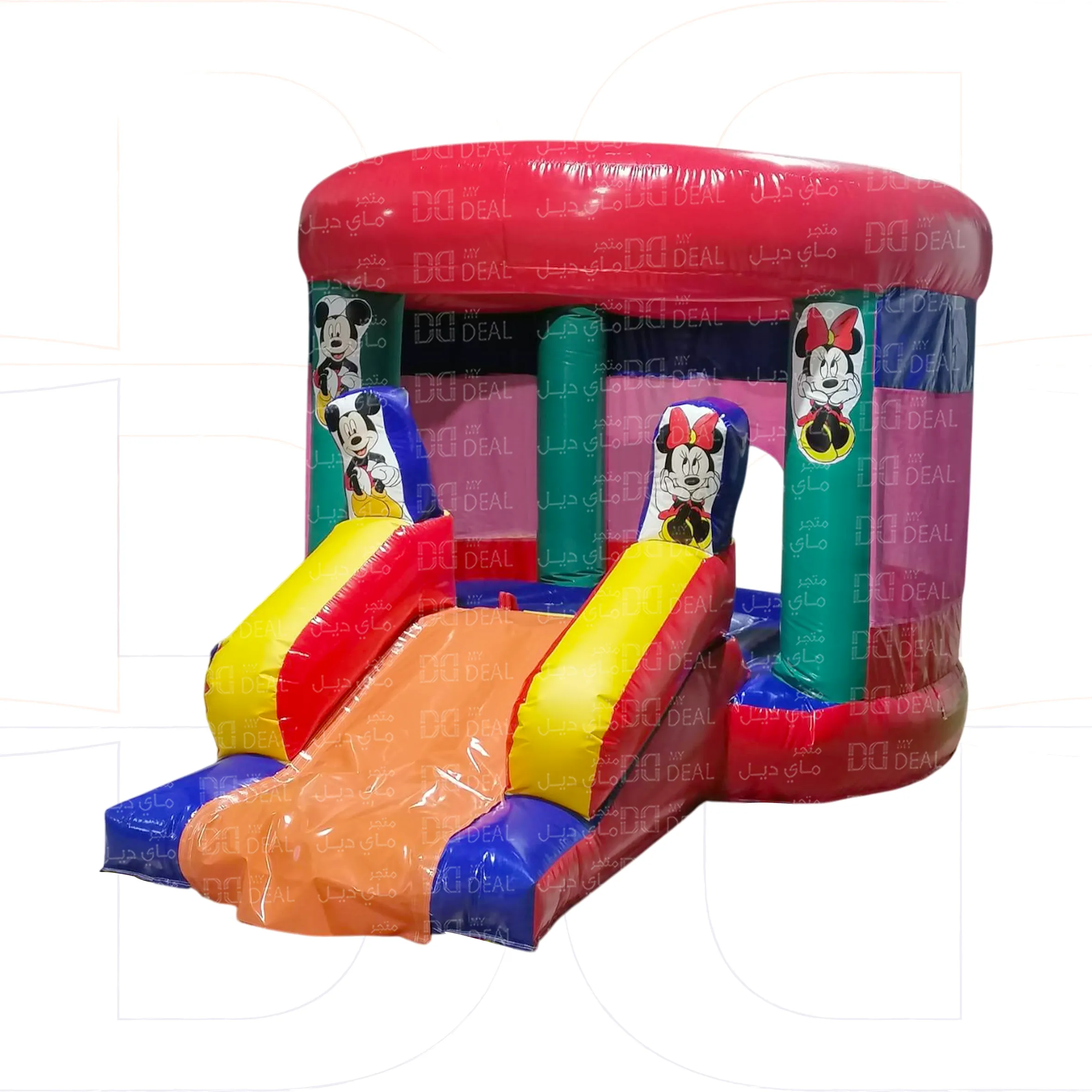 إيجار نقازه مع شخصية ميكي ماوس على شكل كيكة 5.50 *3*2.40 متر 
