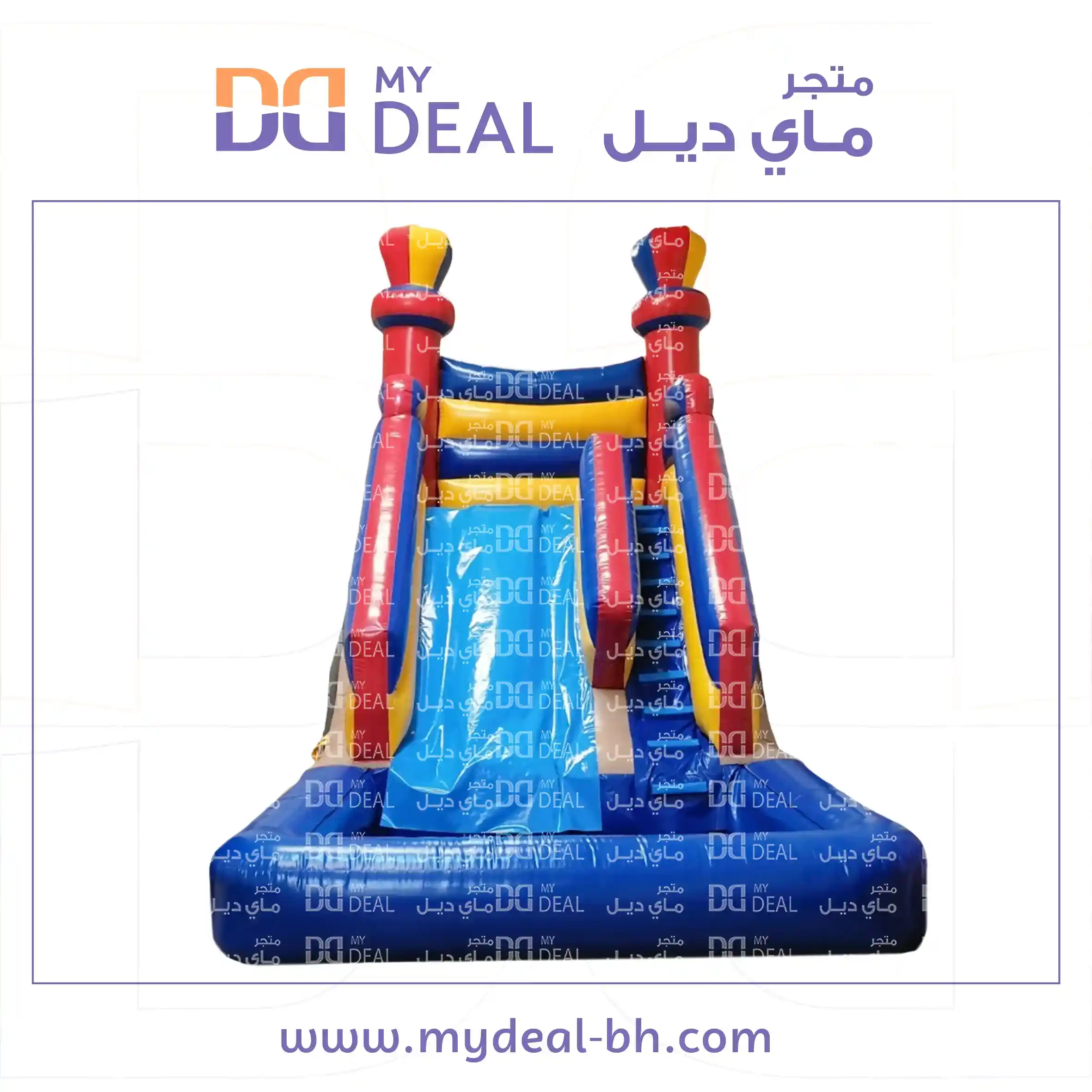 زحليقة مع سلم وحوض طول ٦ عرض ٤ ارتفاع ٦