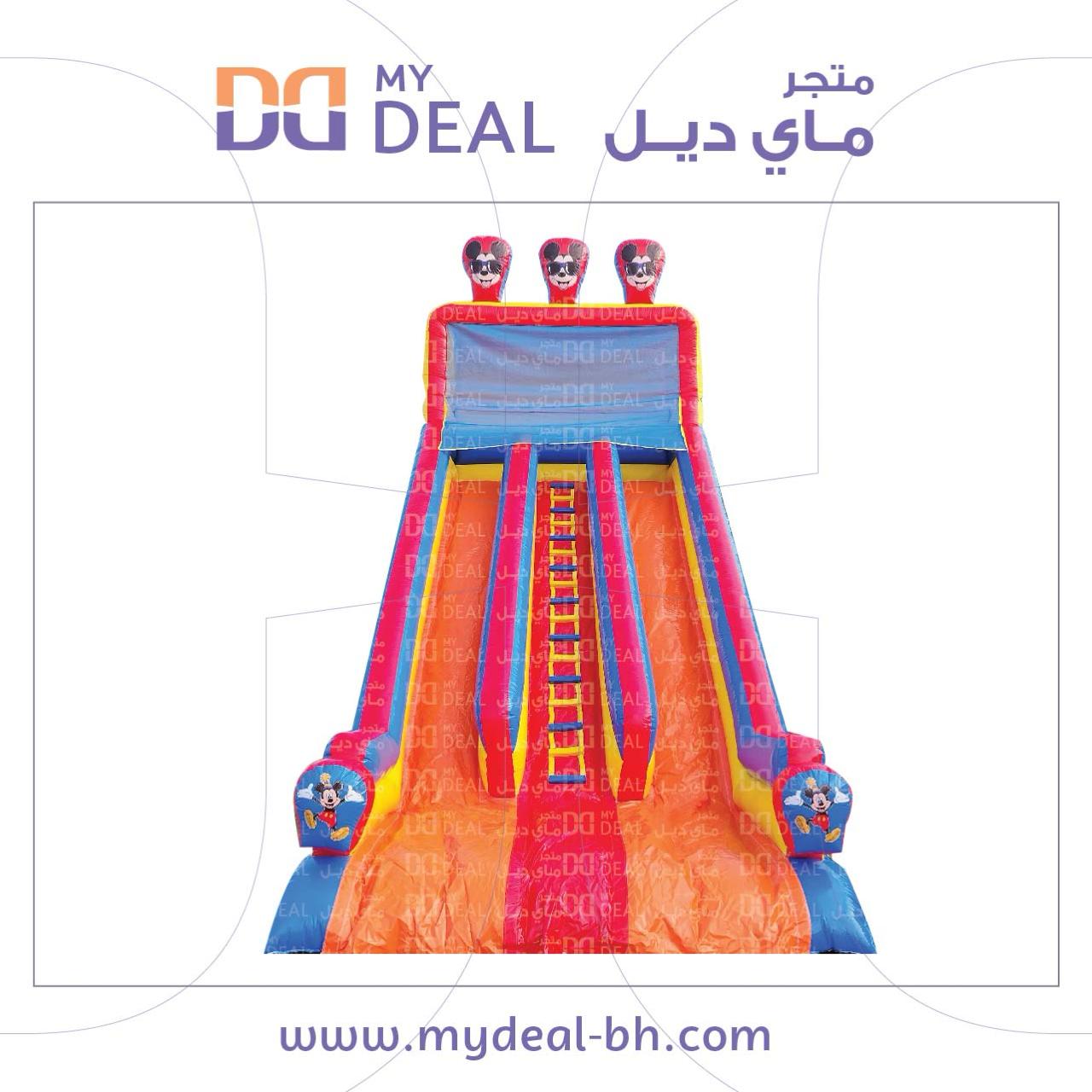إيجار زحليقة هوائية مسارين ارتفاع 9 أمتار