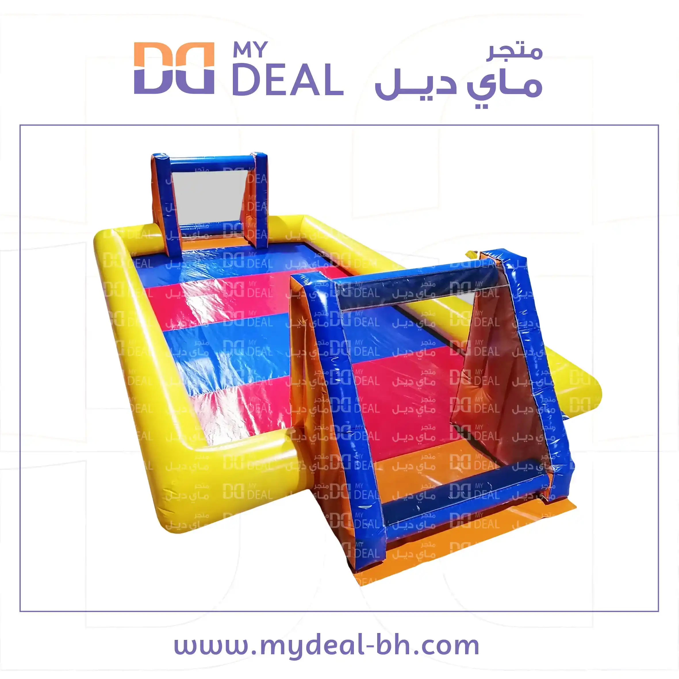 ملعب صابوني الطول ١٠ متر في العرض ٥ متر