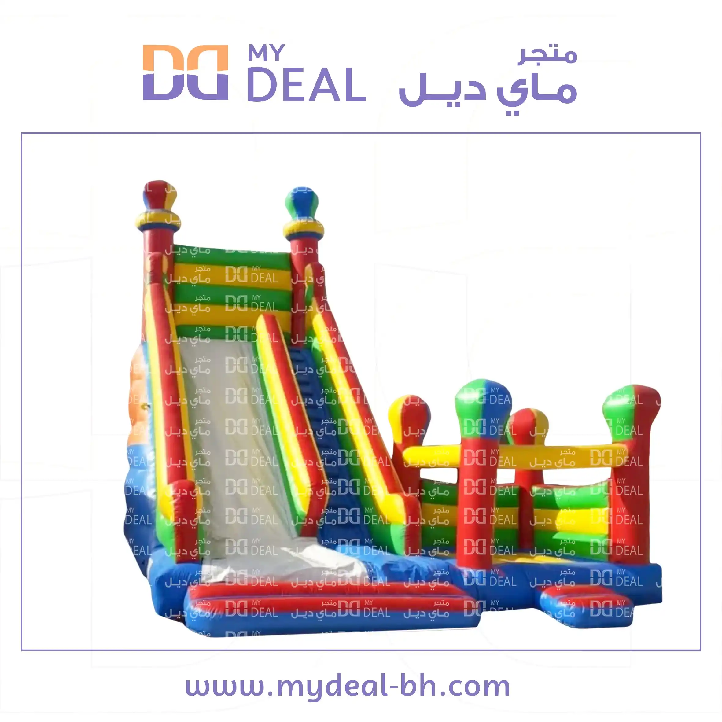 زحليقة هوائية مع نطيطة 7 متر × 7 متر × 7 متر