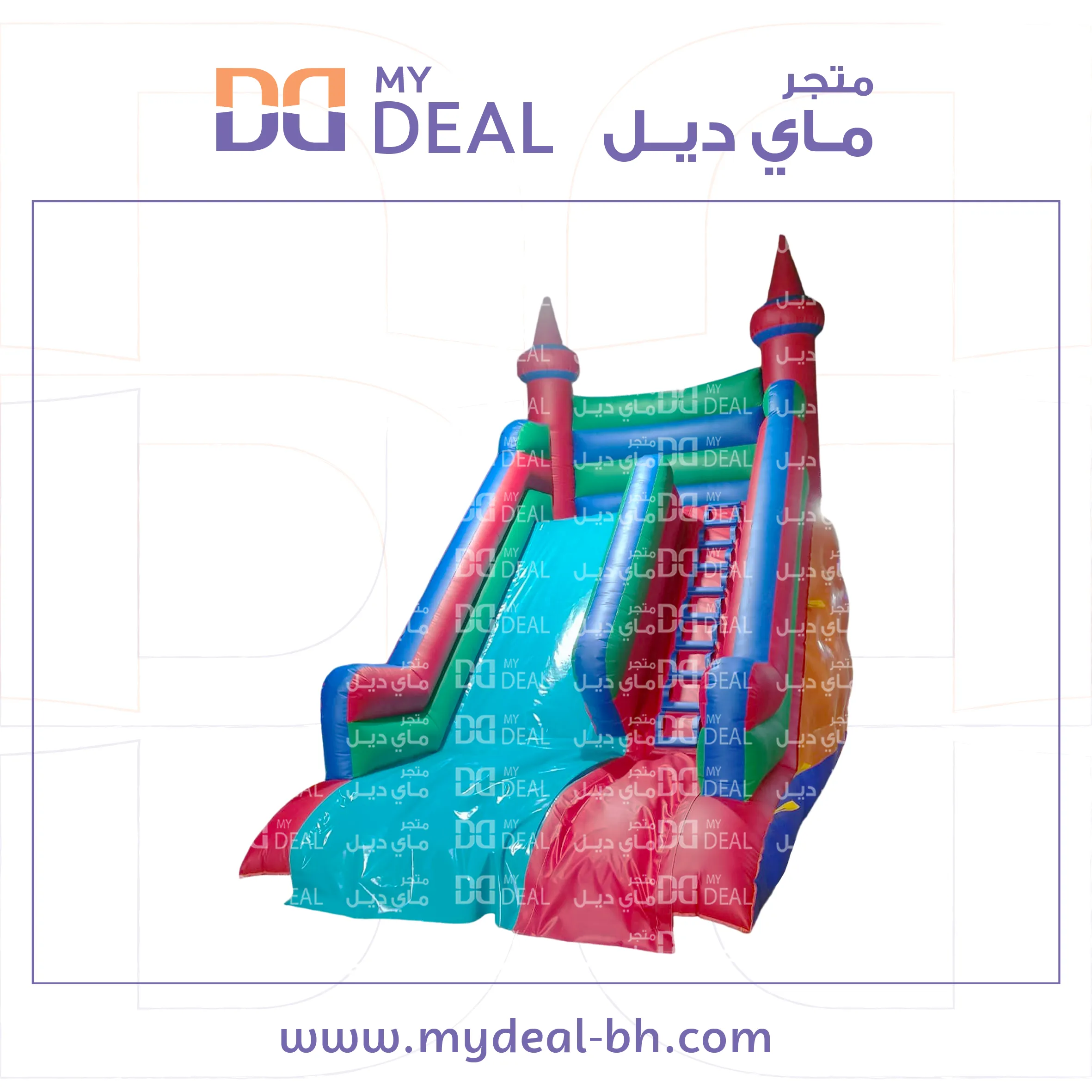 زحليقه هوائية نفخ مع مثبتات سلم 6 * 4 * 6 متر