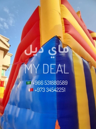 إيجار زحليقة سبايدرمان مع نطيطة 6.50* 4.50 *5 متر