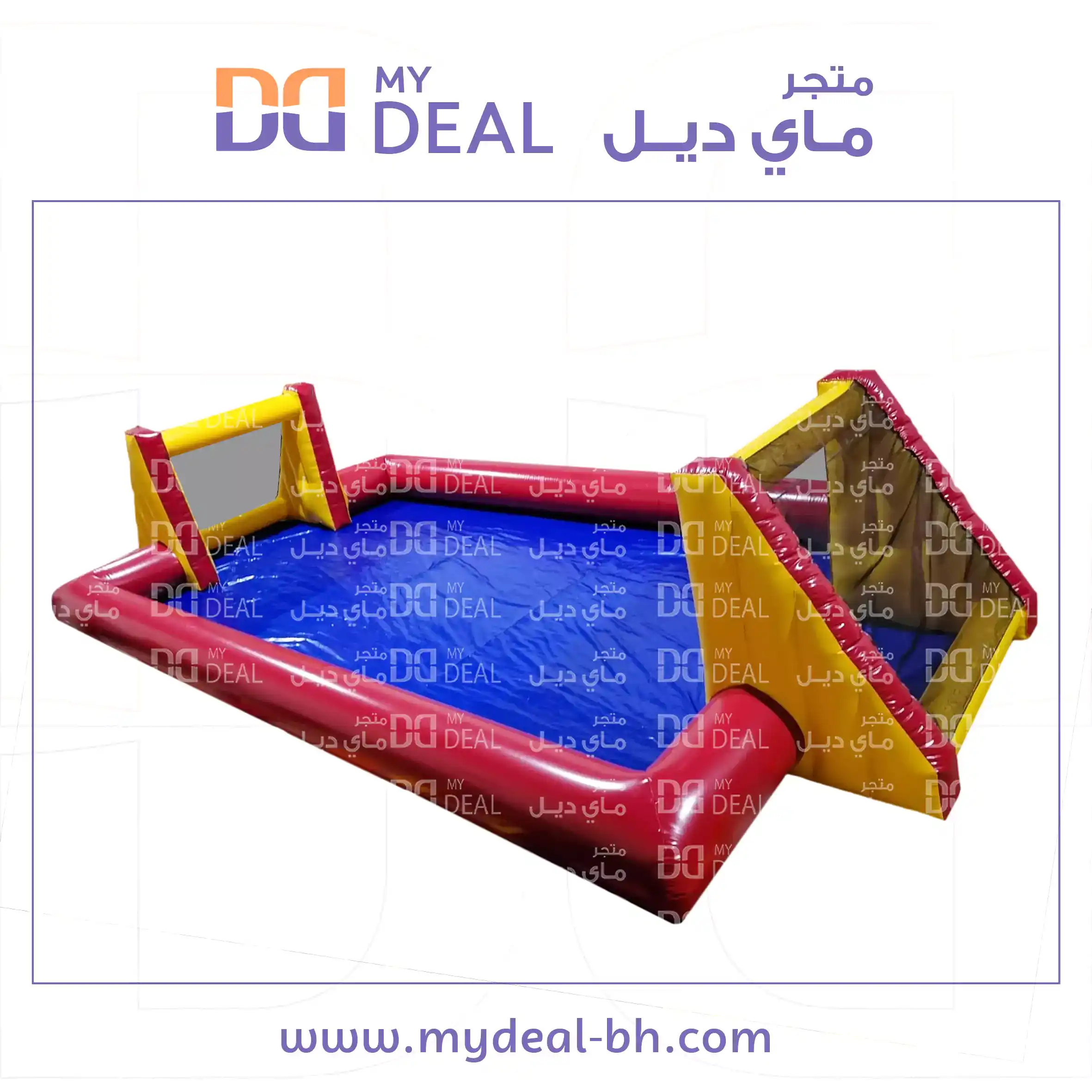 ملعب صابوني طول ١٠ م في العرض ٥ متر