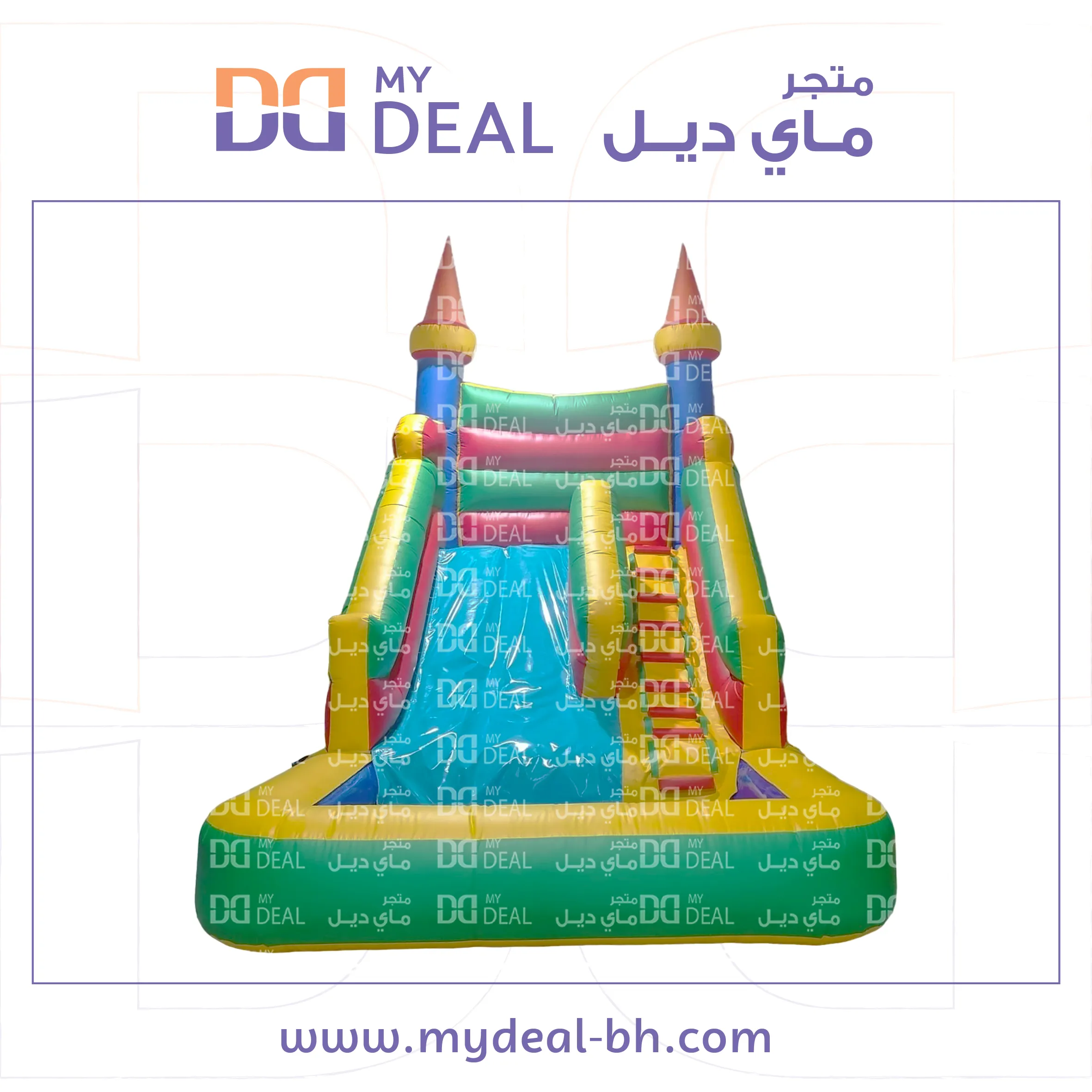 زحليقة مائية مع مسبح مائي 5*3.60*4.50 متر