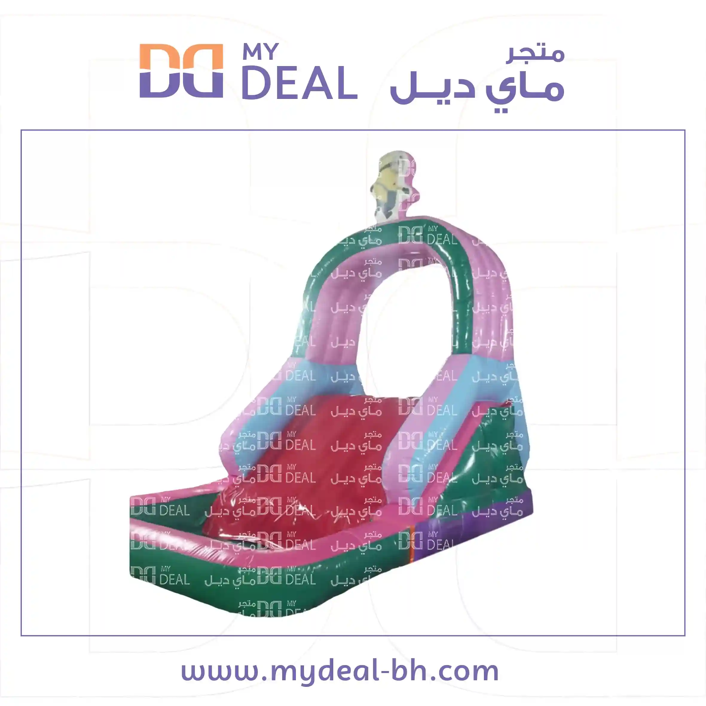زحليقة مع سلمين وحوض مائي ودرج الطول ٥.٤٠ متر العرض ٣ متر الارتفاع ٣ م