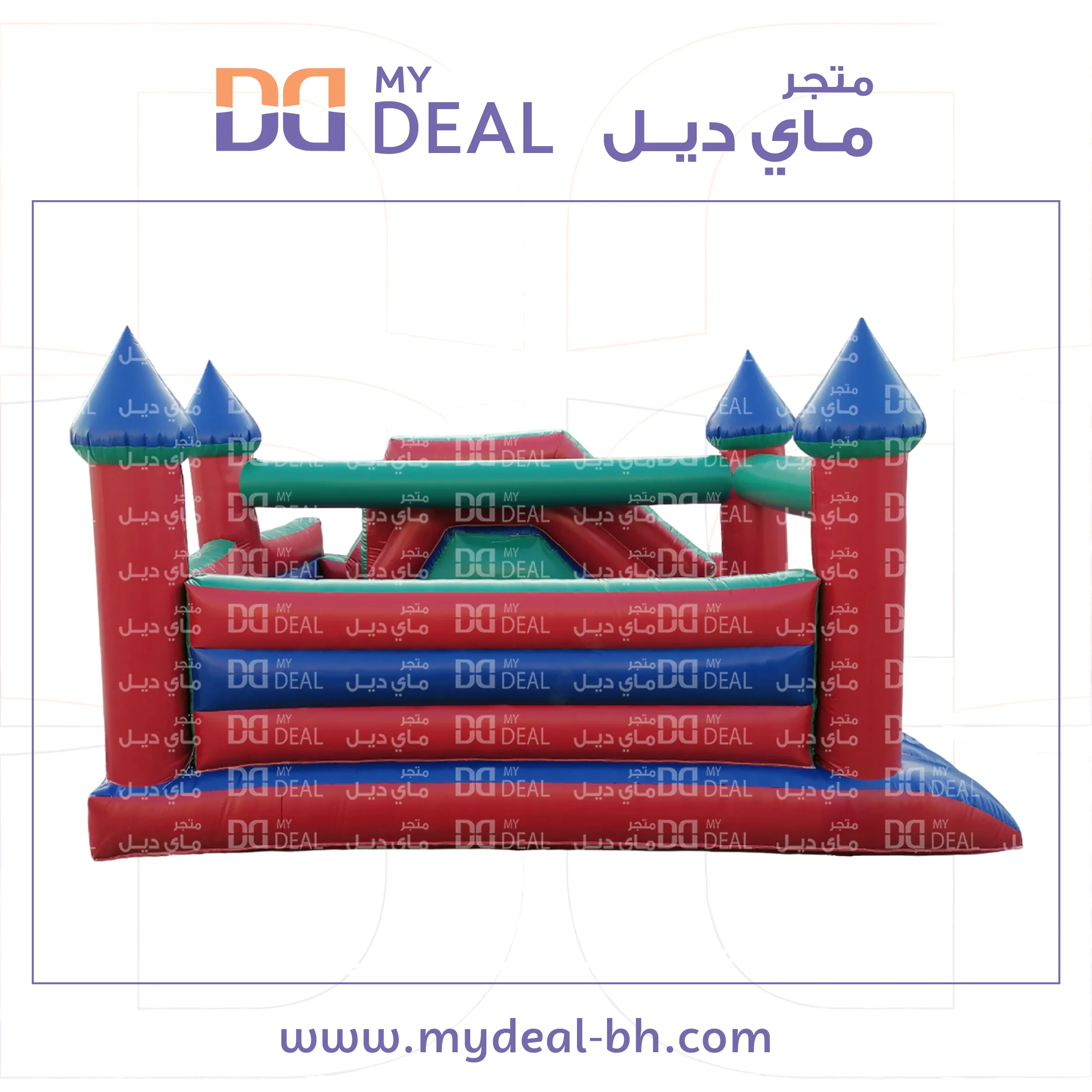 زحليقة مع نطيطة جانبية وسلم 5 * 5 متر
