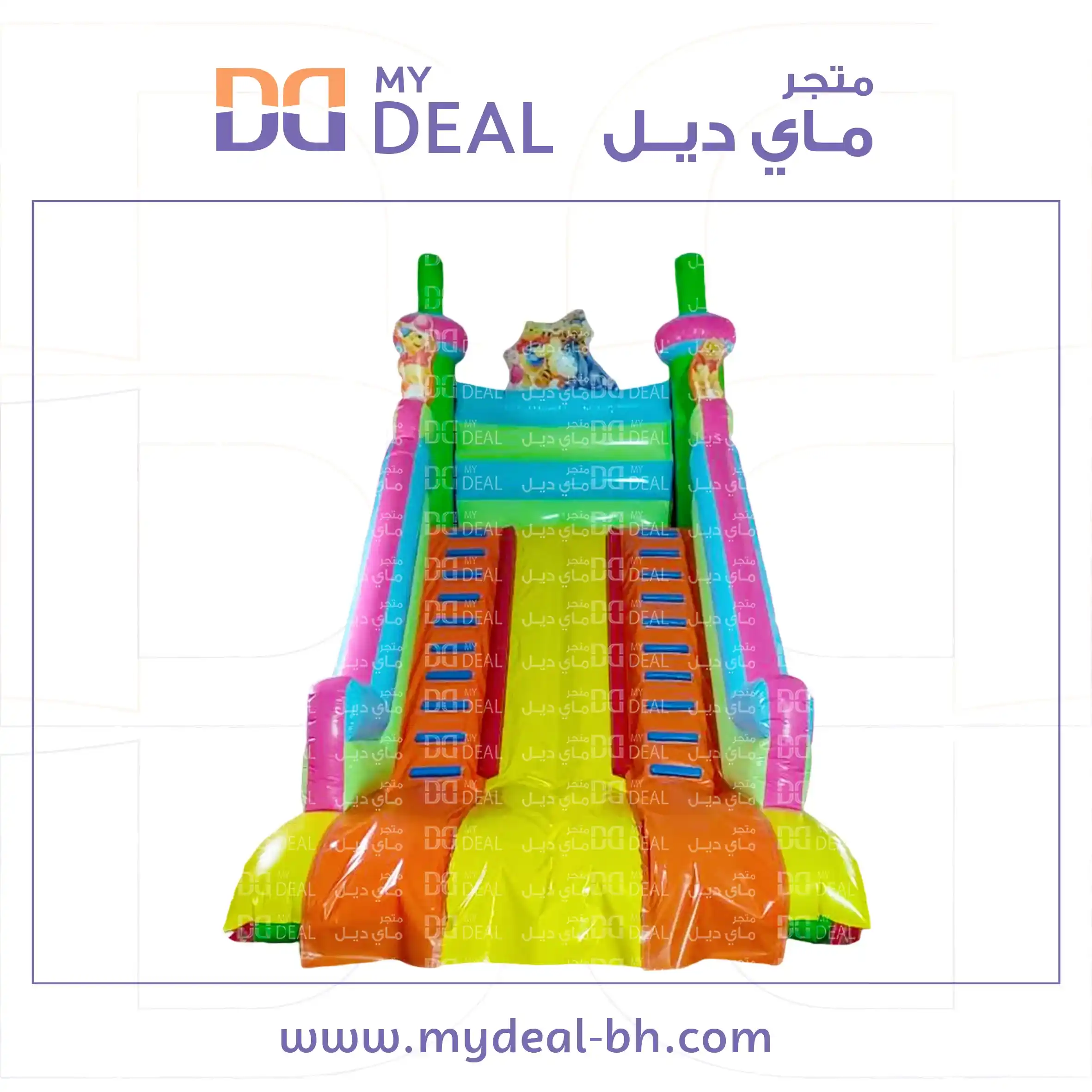 زحليقة مع سلمين الطول ٦متر العرض ٤متر ارتفاع ٦متر