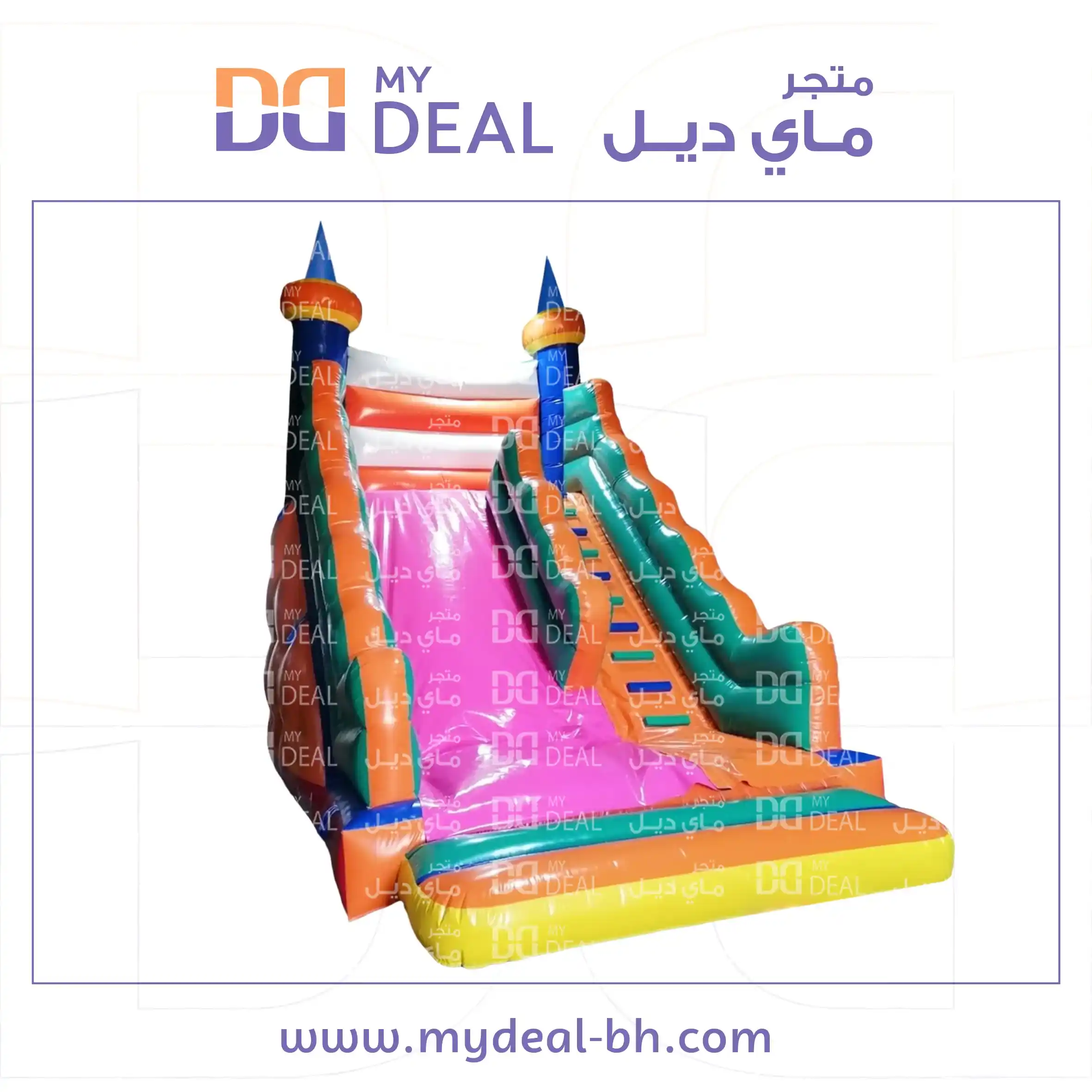 زحليقة هوائية ٦ في ٤ في ٦ مع درج كبير