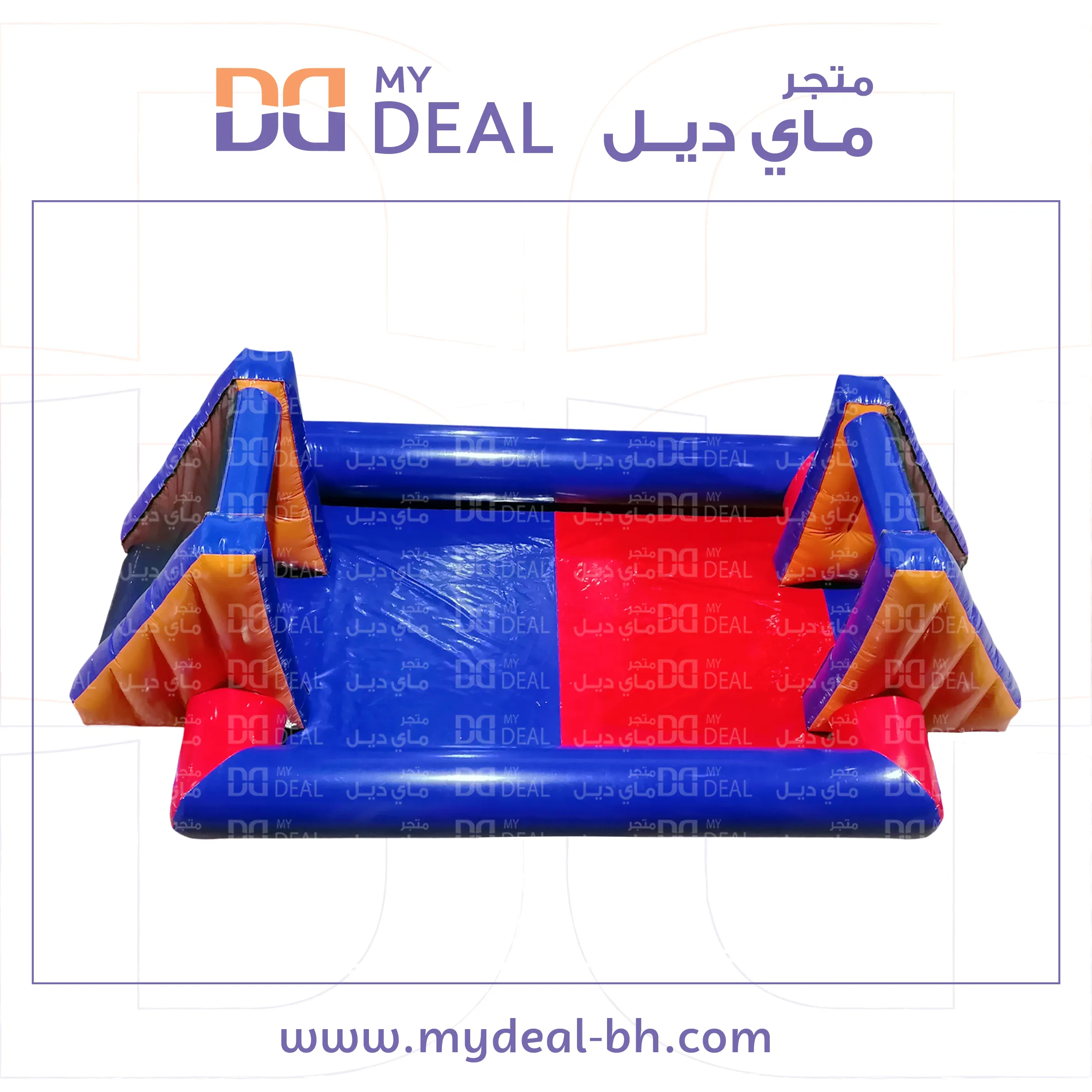 ملعب صابوني لون أزرق وأحمر 6*3 متر