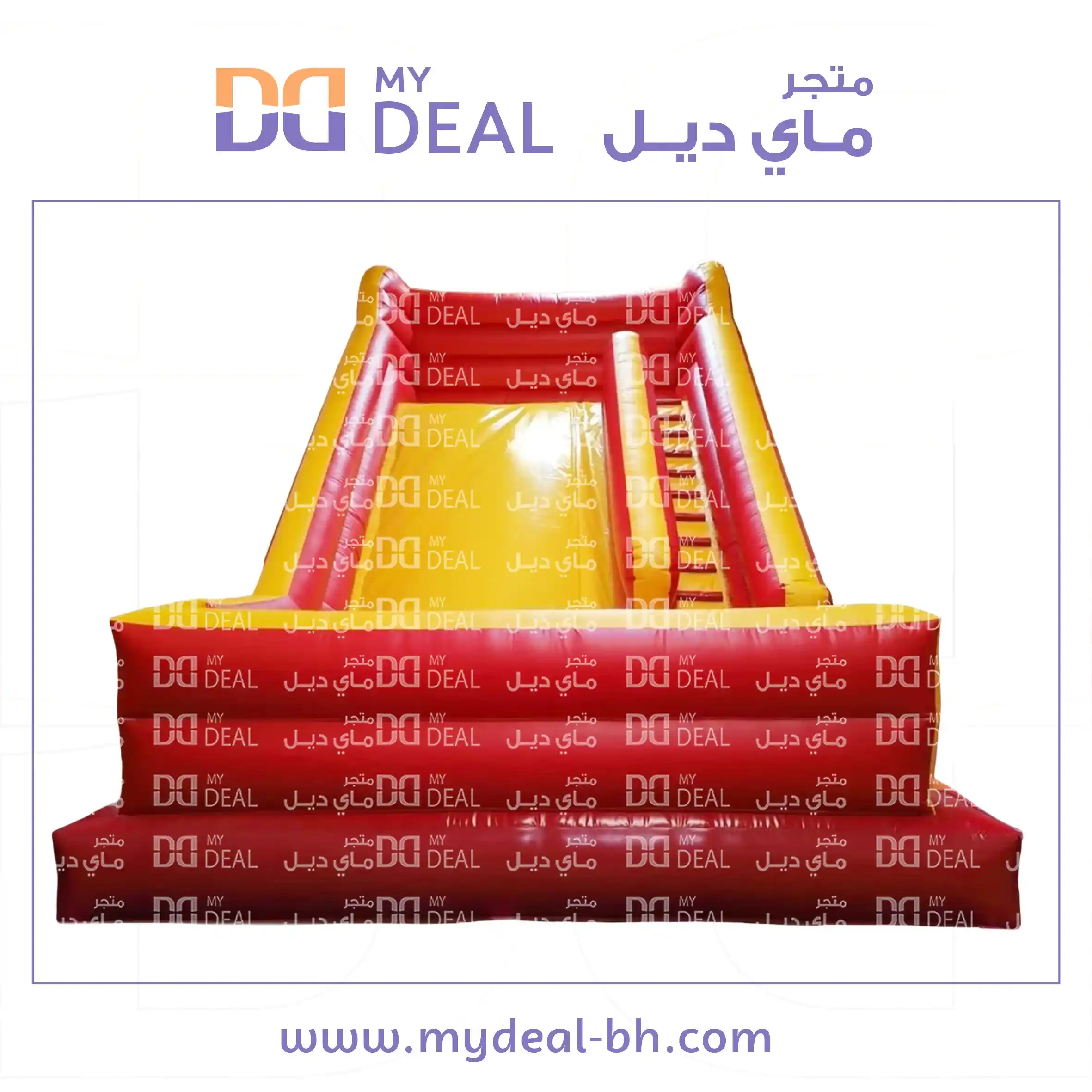 زحليقة هوائية مع نطيطة وجدار وبوابة جانبية الطول ٧ متر العرض ٤.٥٠ متر ارتفاع