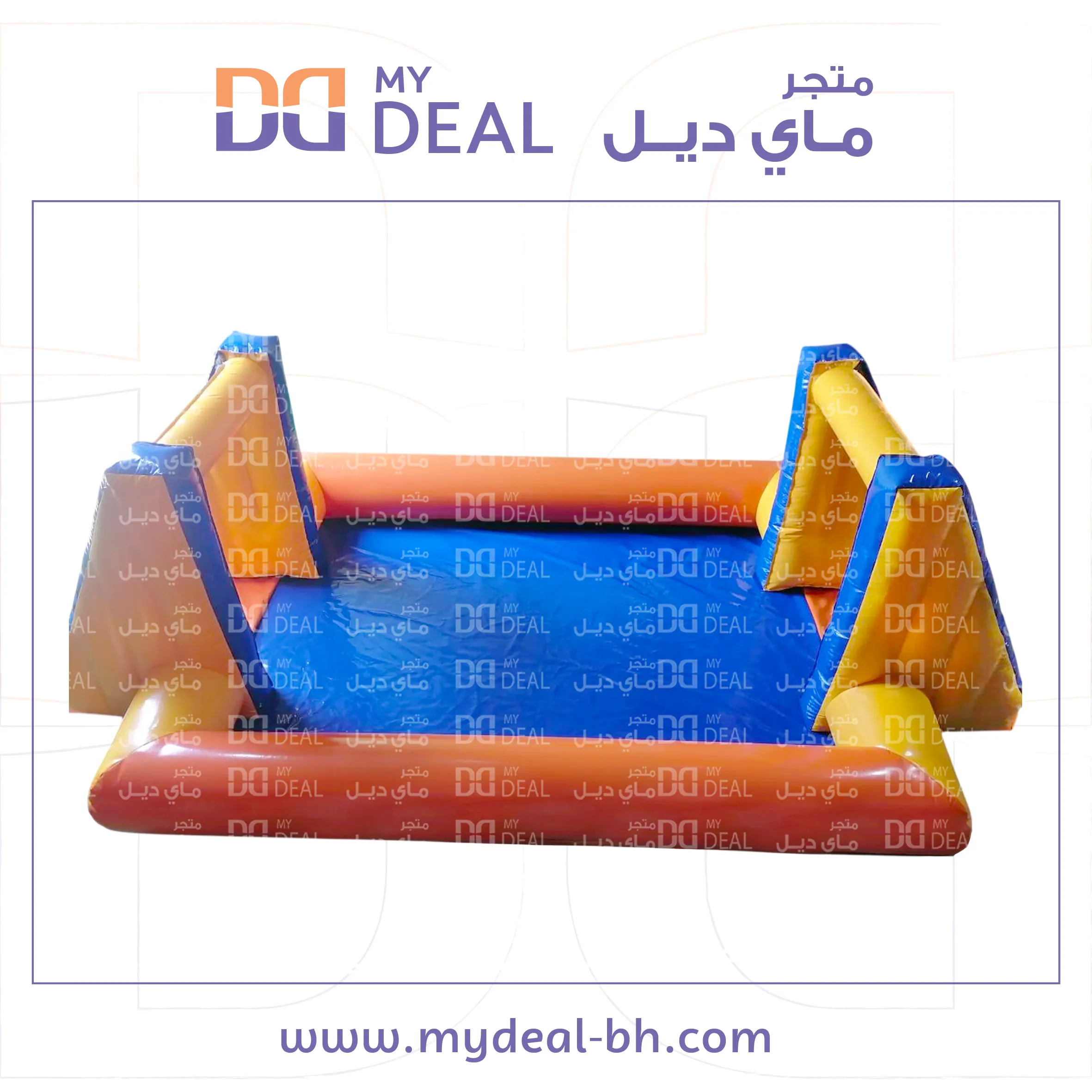 ملعب صابوني بأرضية زرقاء 6 * 3 متر