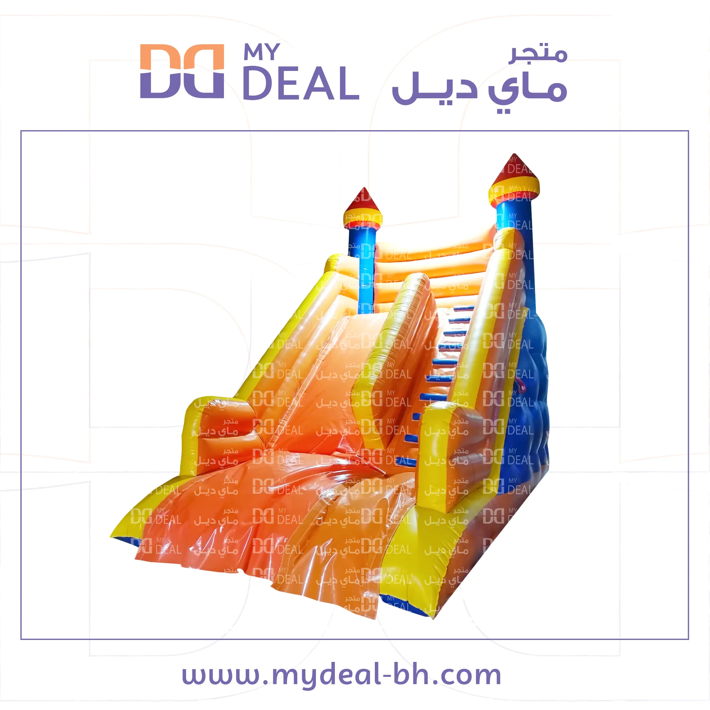 زحليقة هوائية مع سلم طول 6 متر عرض 4 متر إرتفاع 6 متر