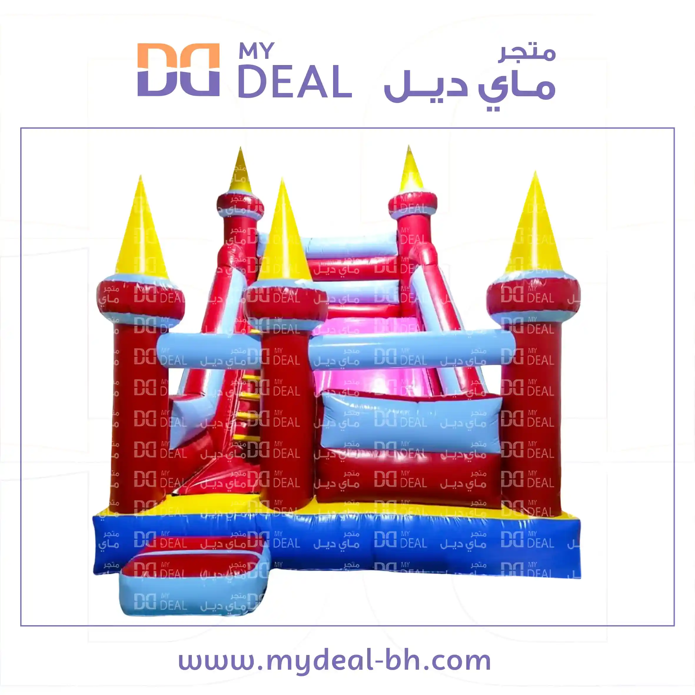 زحليقة مع نطيطة وجدار ودرج الطول 6.20*4 *5 متر