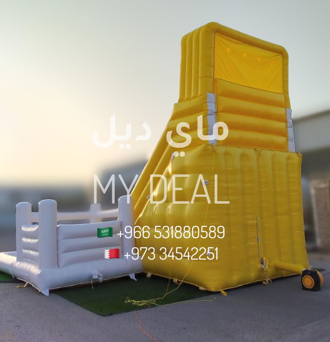 زحليقة مائية مع نطيطة ومسبح كبير 9×7×7 متر