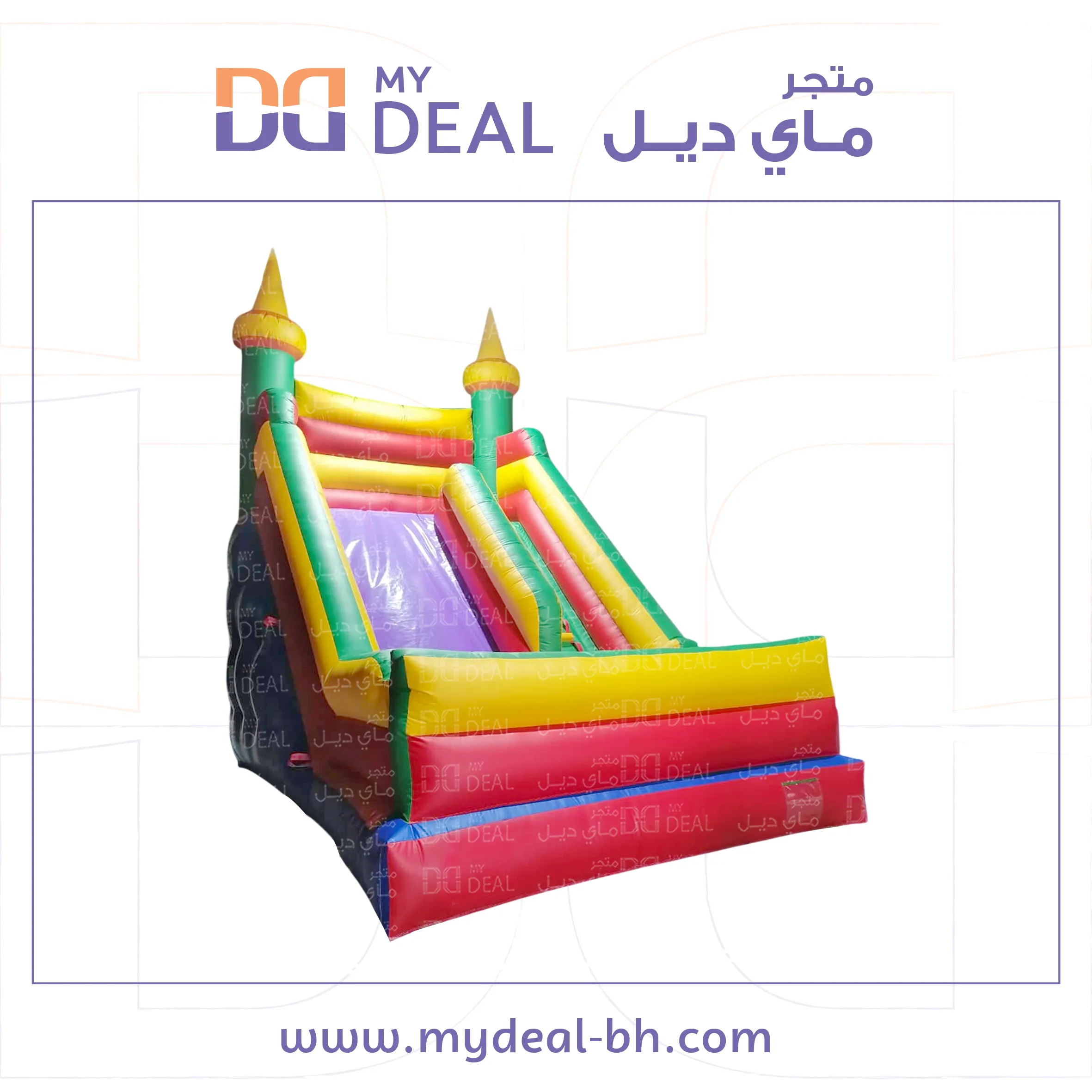 زحليقة مع جدار ونطيطة ودرج جانبي 6*4.50*6 متر