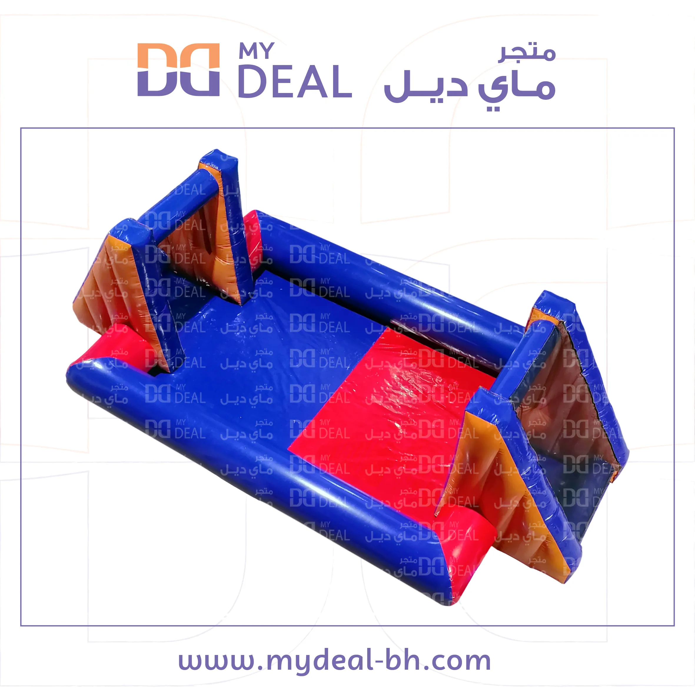 ملعب صابوني لون أزرق وأحمر 6*3 متر