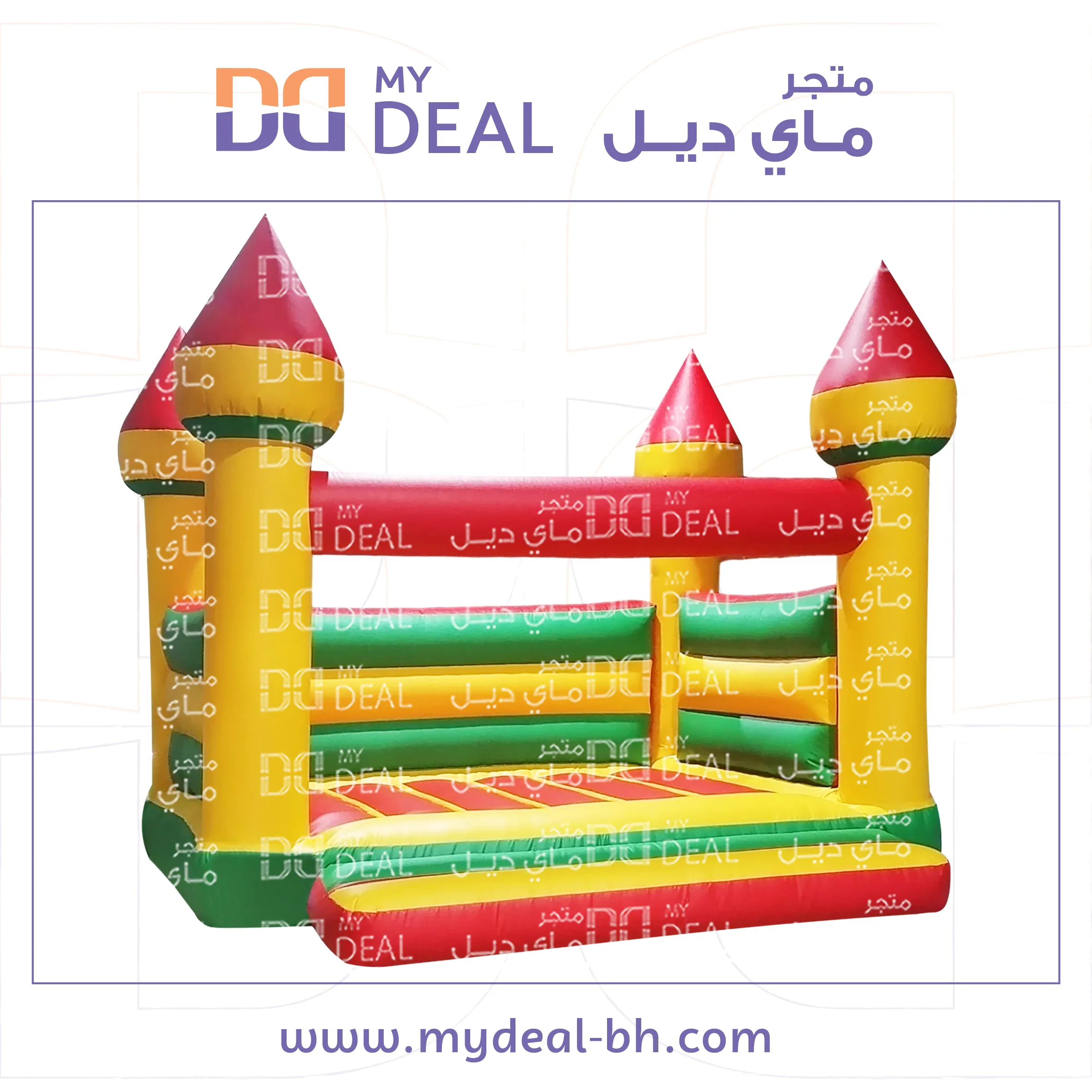 بيت هزاز نطيطه نفخ هوائية مع درج 4 * 3 متر 