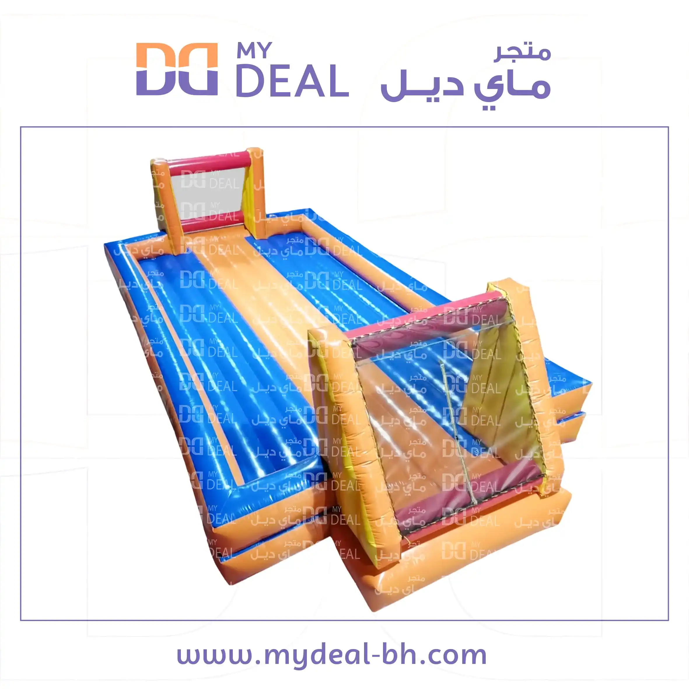 ملعب صابوني أرضية نفخ طول ١٠ متر عرض ٥ متر