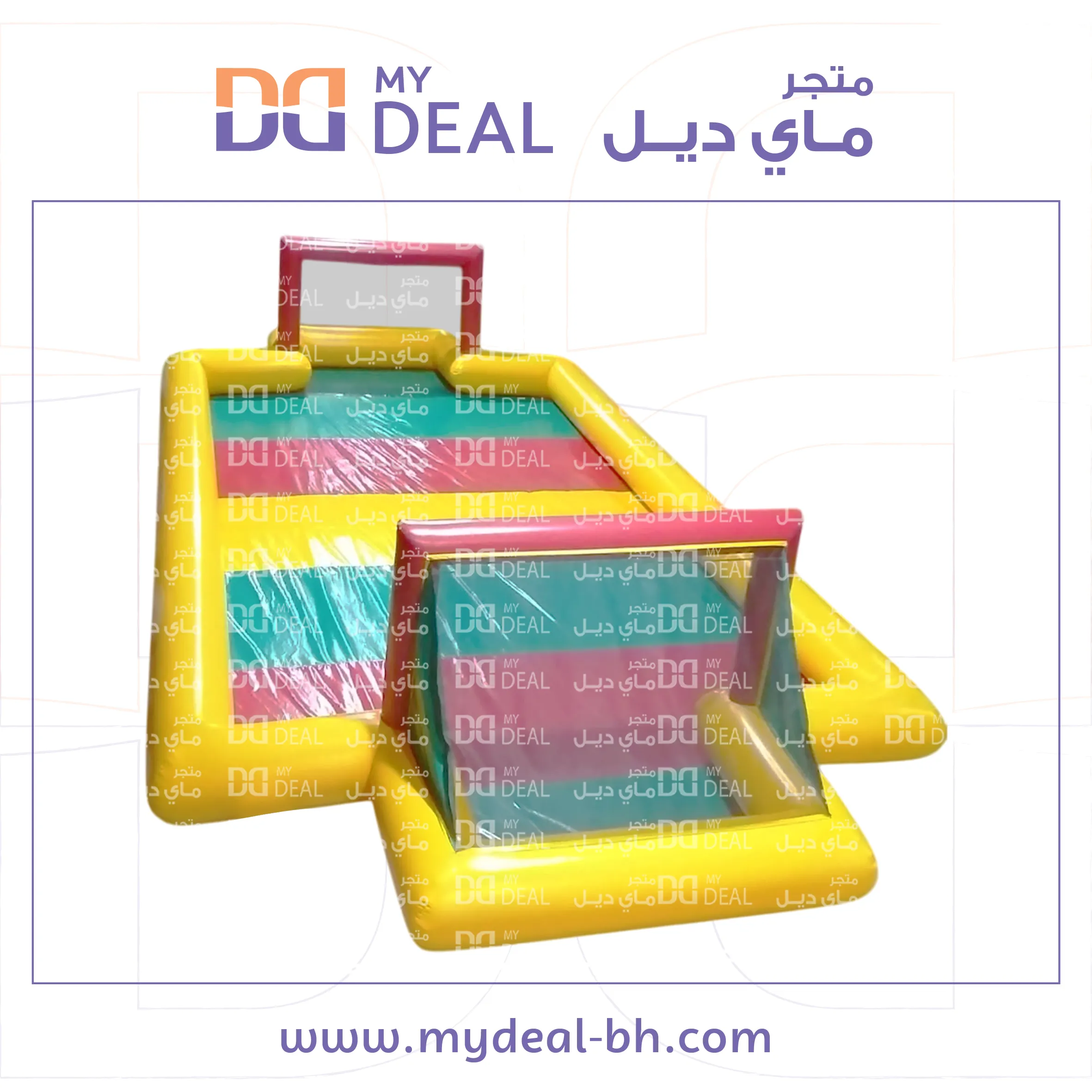 ملعب صابوني بالوان زاهية مع اقوال صينيه 12 * 6متر