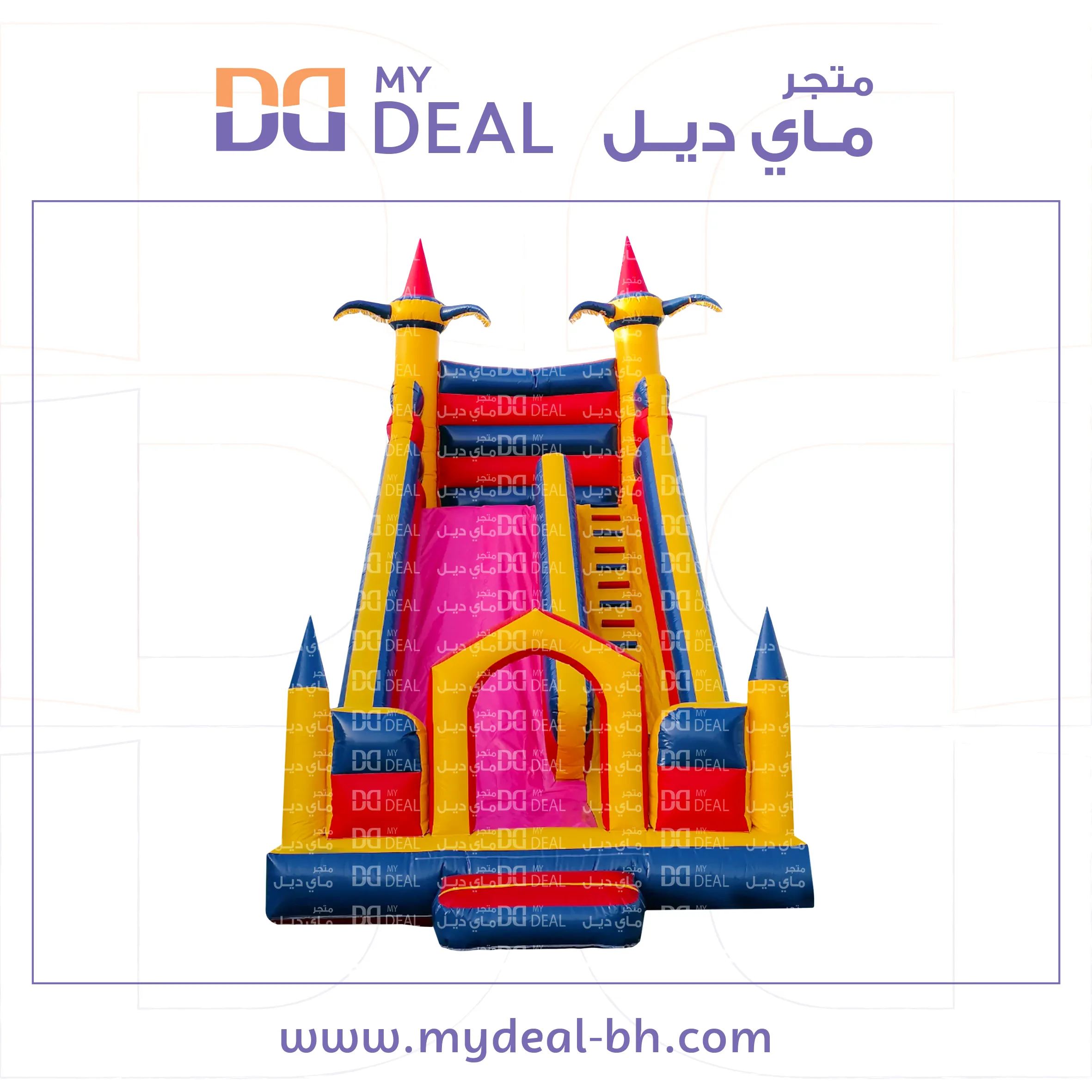 زحليقة مع جدار وبوابه ونطيطة 8.70*4*8 متر