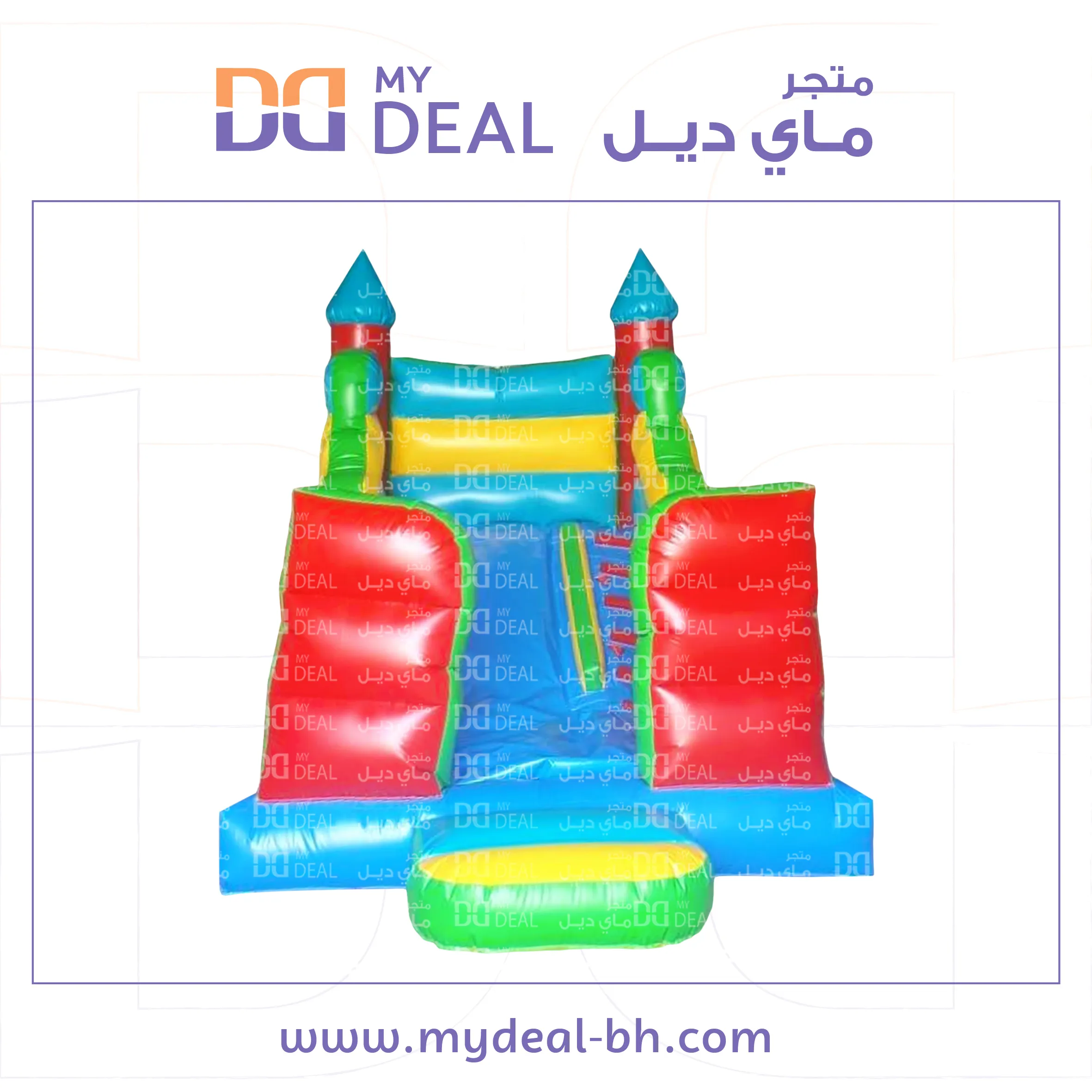 زحليقة مع جدار وبوابة ودرج وسلم ونطيطة 5.20*3*3.50 متر