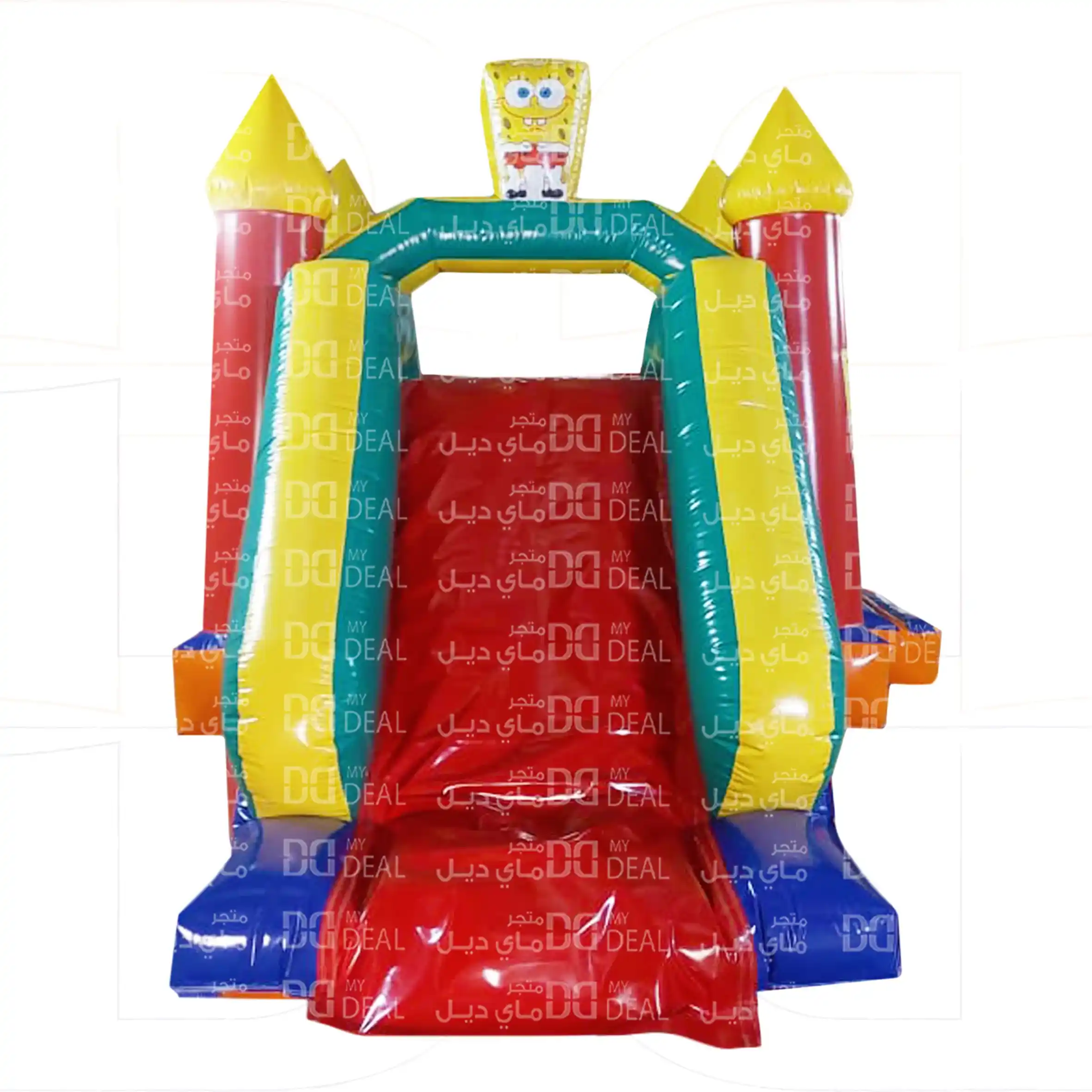 نطيطة مع زحليقة شخصية سبونج بوب 5.50* 3.80 *3 متر