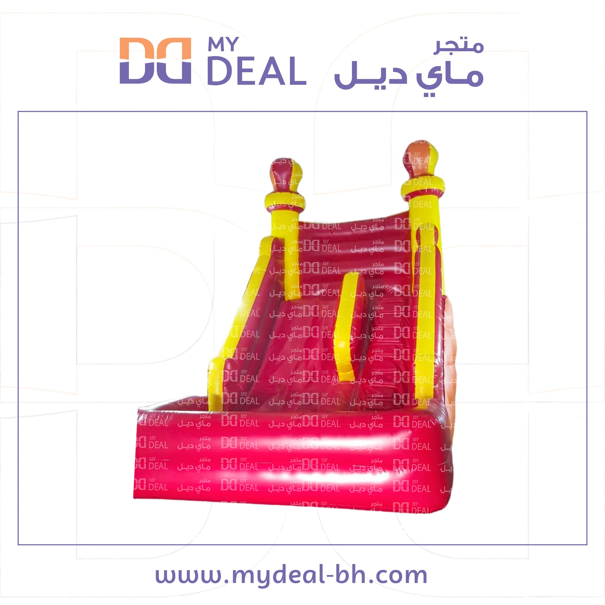 زحليقه مع مسبح مائي وحوض دبل طول 6 متر عرض 4 متر الارتفاع 6 متر